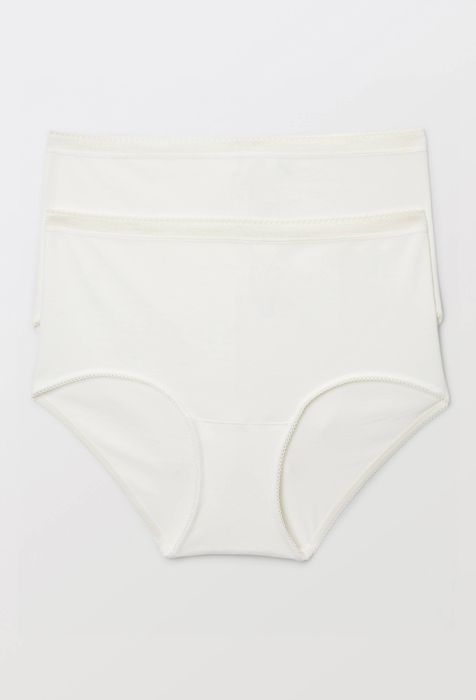 Lot de 2 culottes maxi en coton, Ecru, large image number 0