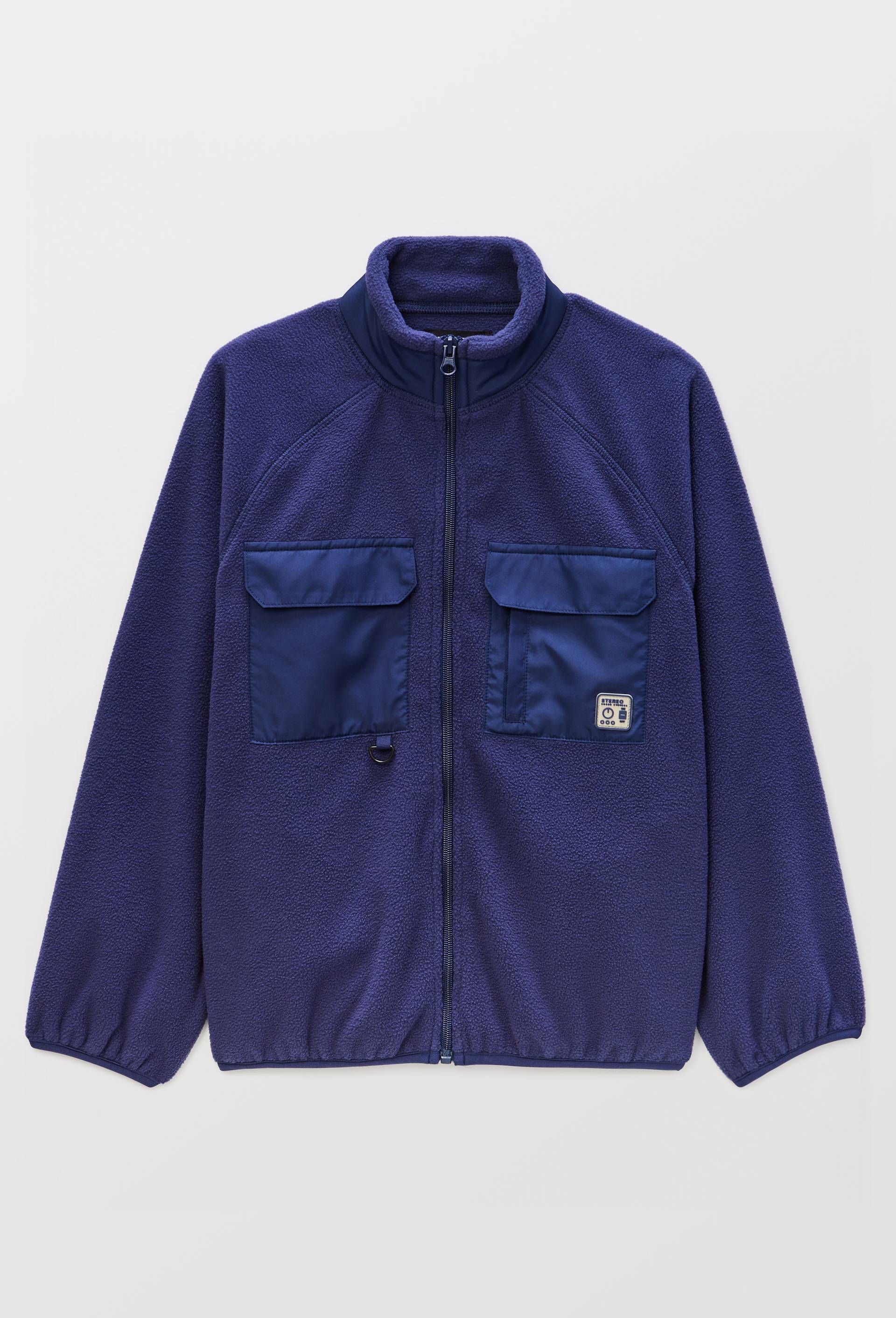 Veste polaire avec poche poitrine, Bleu fonc&eacute;, large image number 0.0