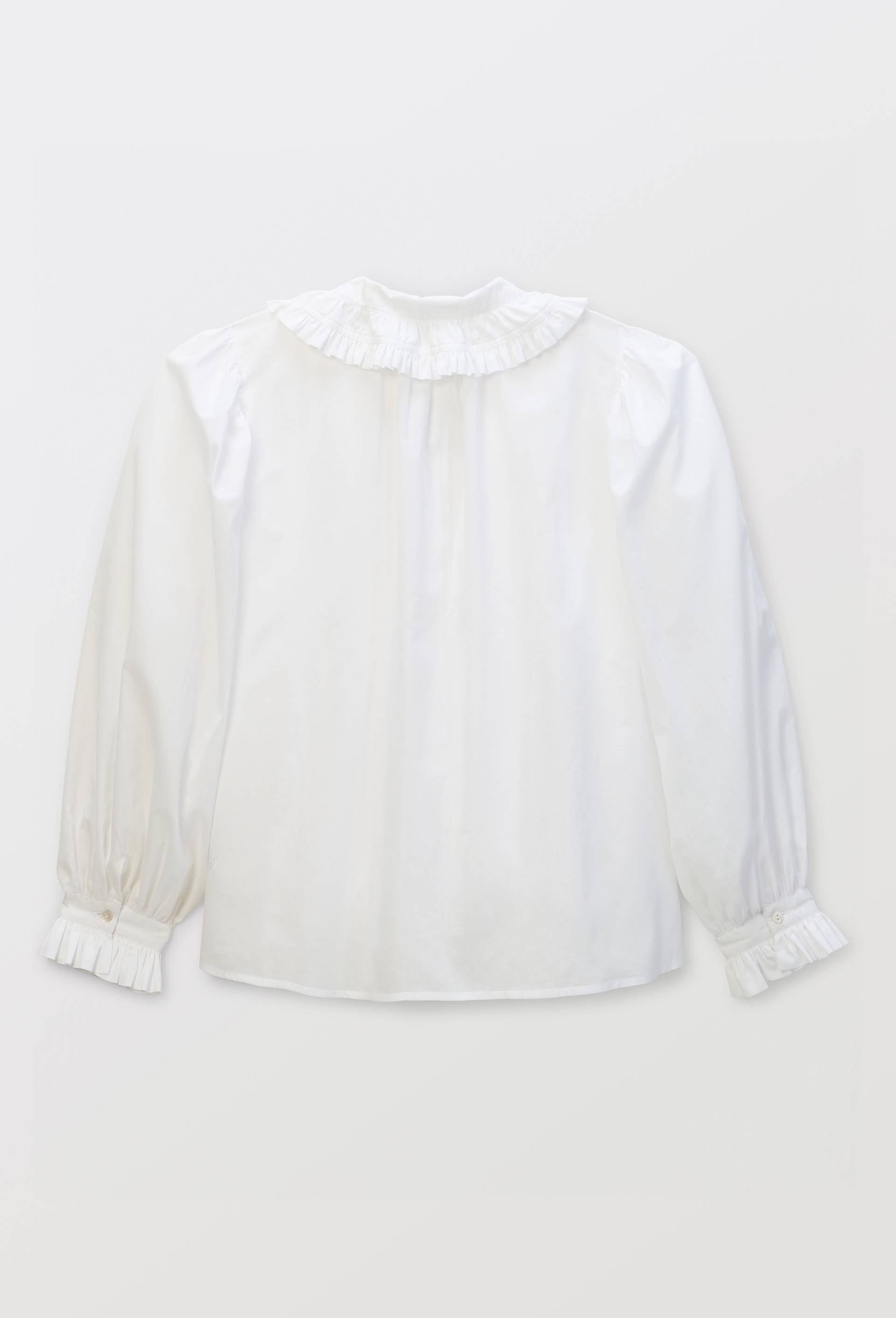 Chemise manches longues unie en coton BIO GOTS, Ecru, large image number 4