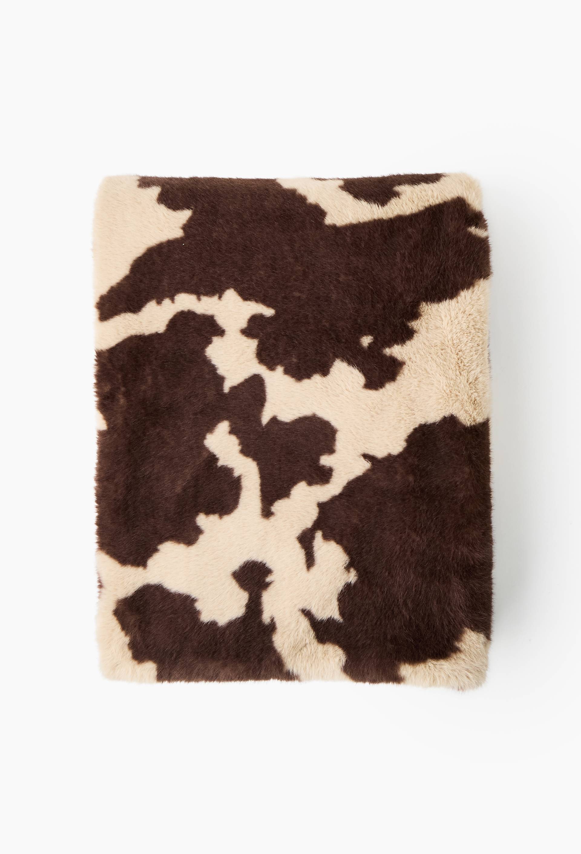 Plaid avec franges, 130x170cm, 100% laine, Beige, large image number 0.0