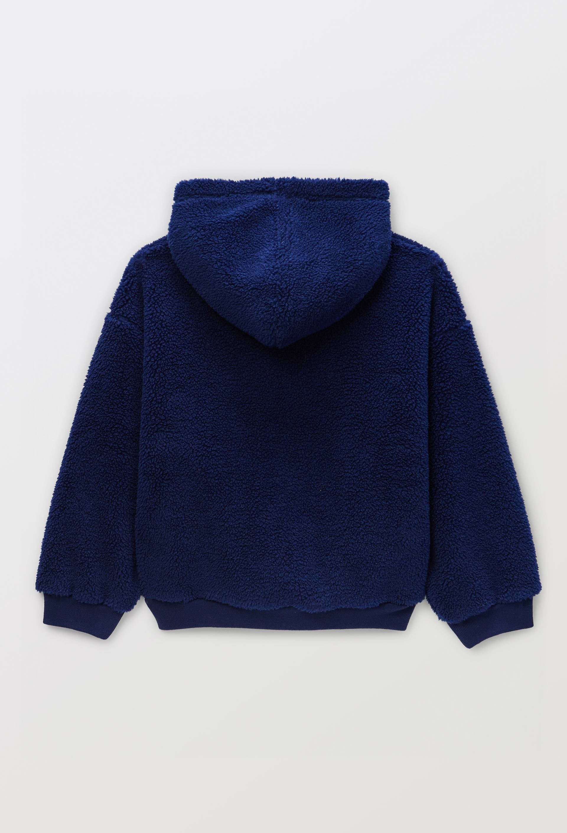 Sweat &agrave; capuche imprim&eacute; contenant du coton BIO GOTS, Bleu fonc&eacute;, large image number 1.0