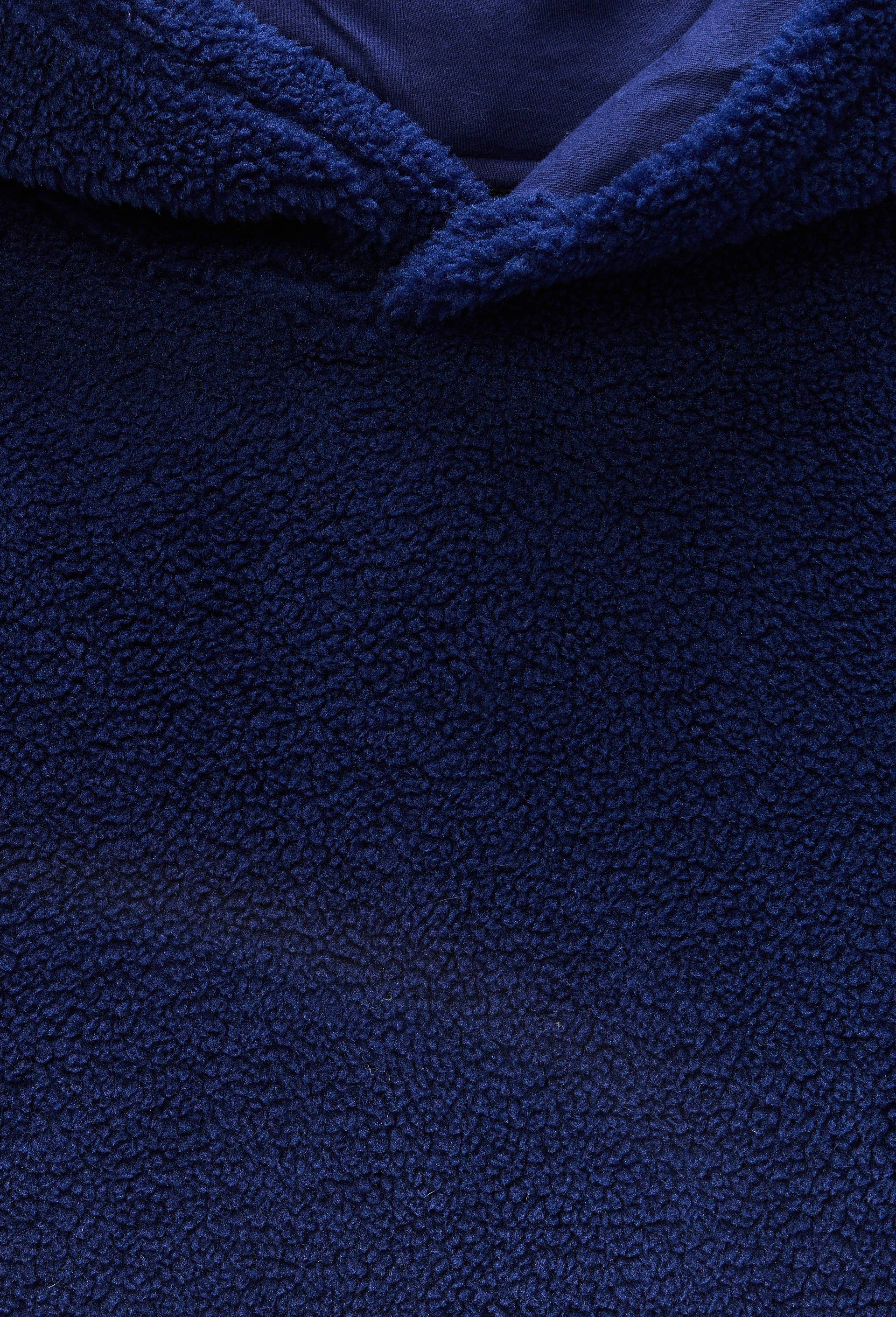 Sweat &agrave; capuche imprim&eacute; contenant du coton BIO GOTS, Bleu fonc&eacute;, large image number 2