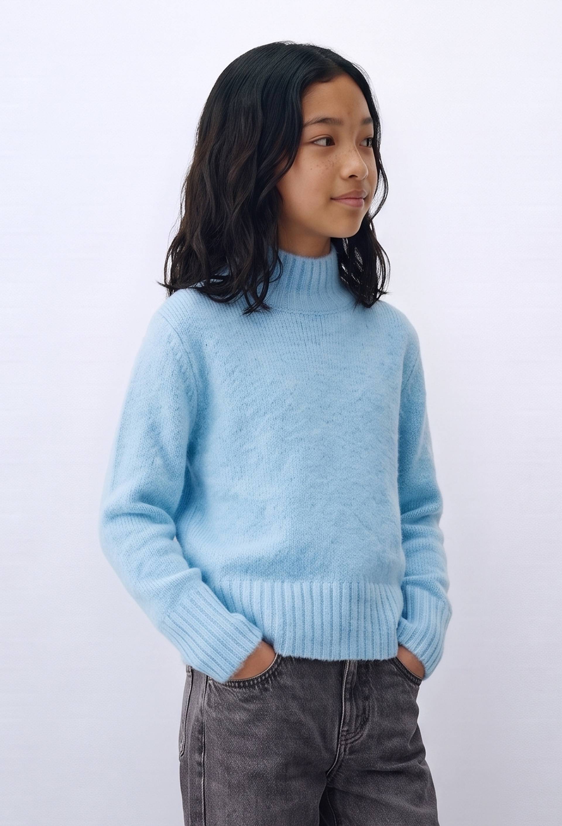 Pull col montant, Bleu, large image number 2