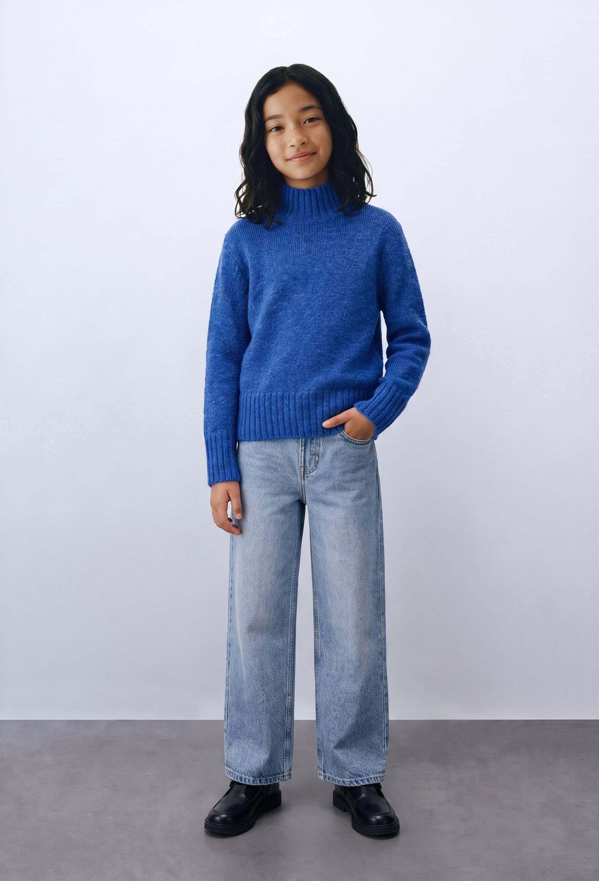 Pull col montant, Bleu, large image number 1.0