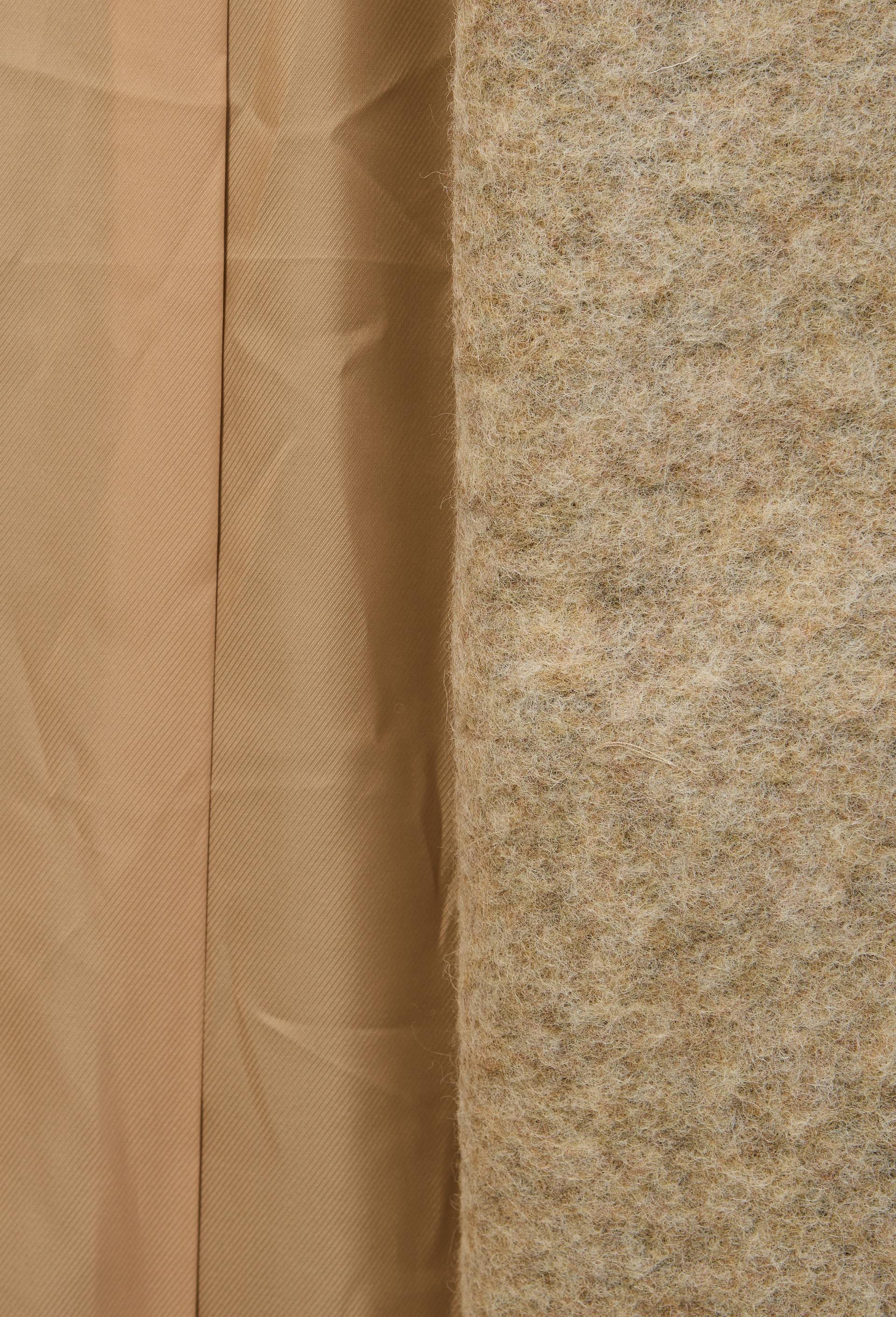 Manteau court crois&eacute; contenant de la laine, Beige clair, large image number 5