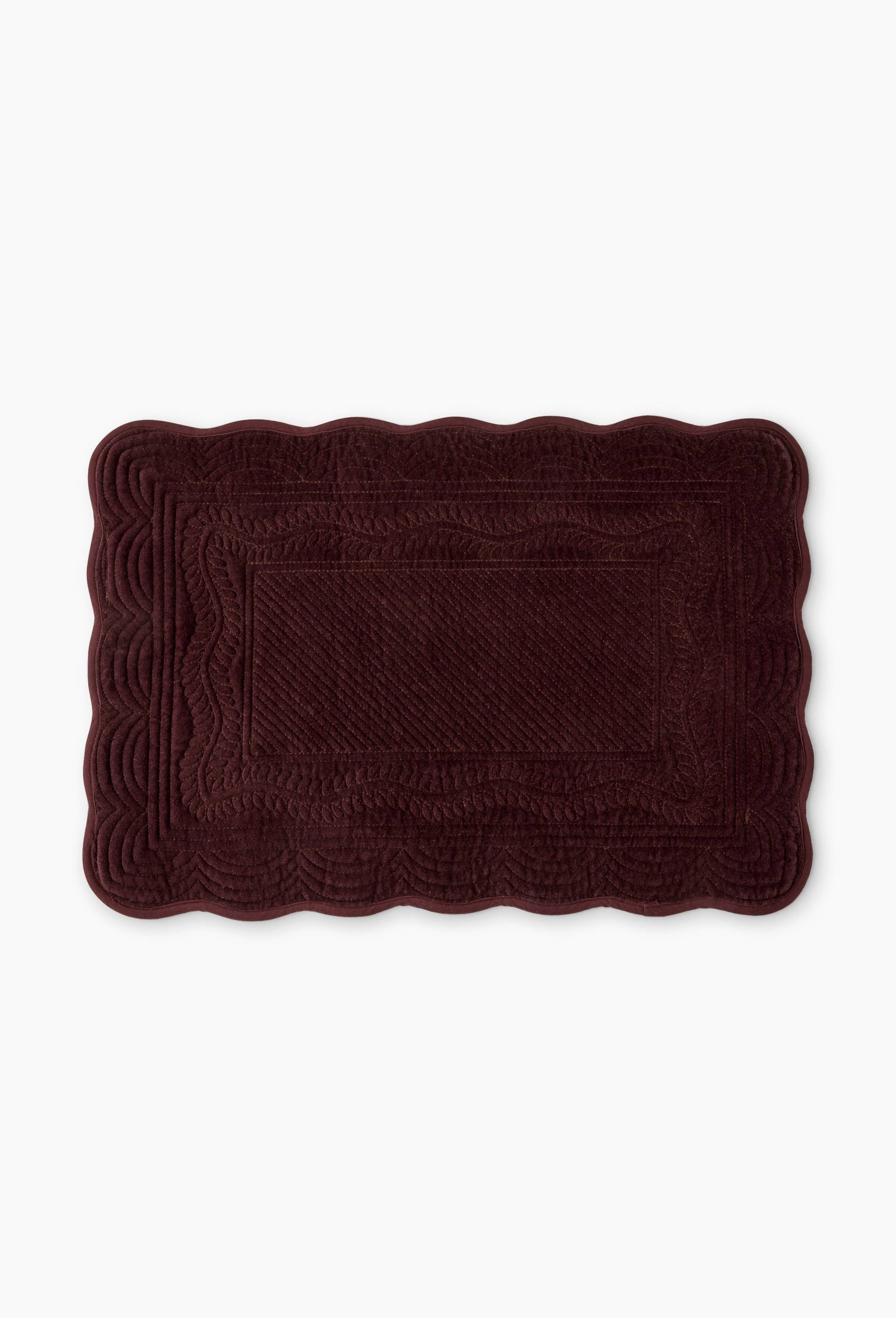Set de table, 33x48cm, 100% coton, Brun fonc&eacute;, large image number 0.0