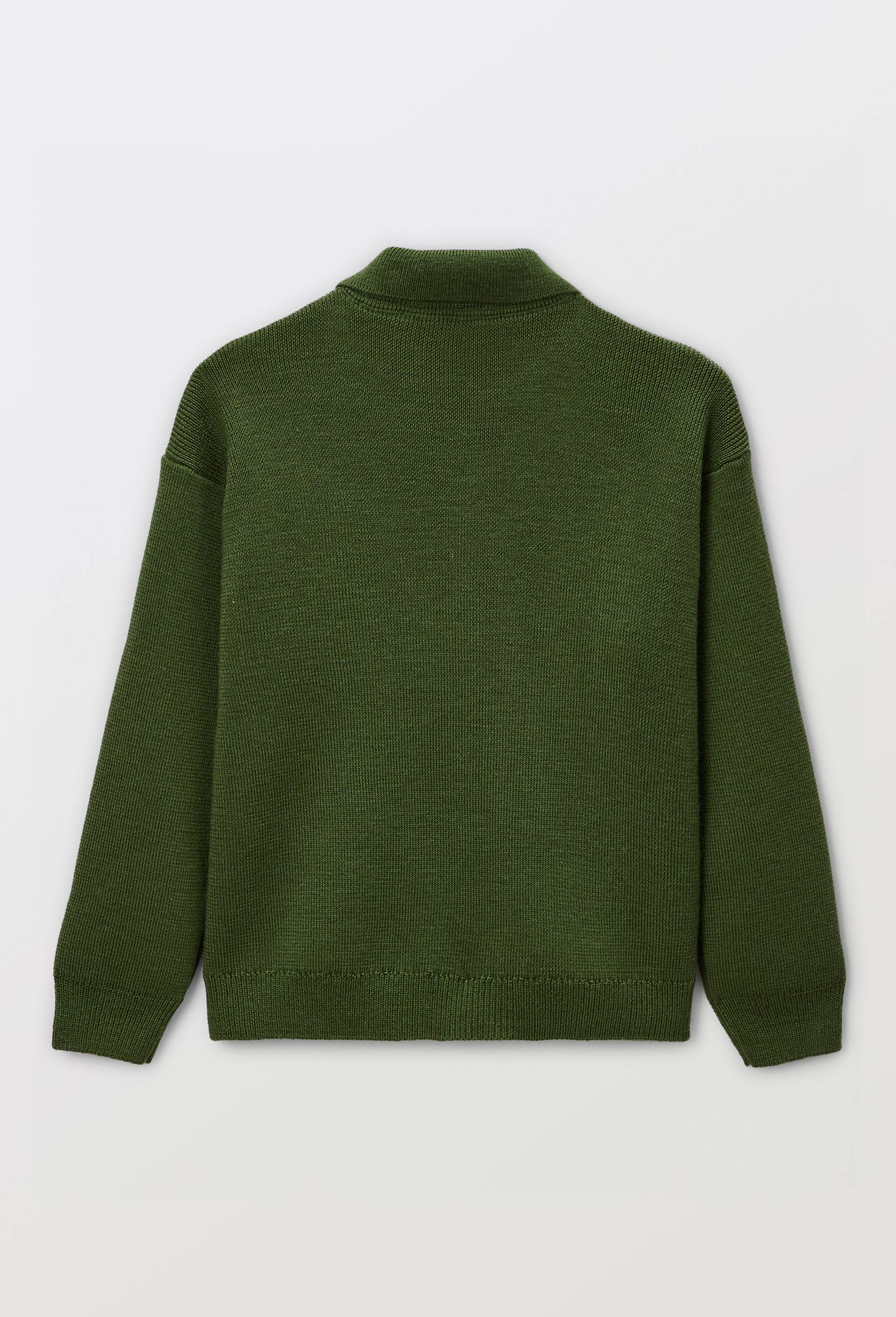 Pull uni contenant de la laine, Vert, large image number 2.0