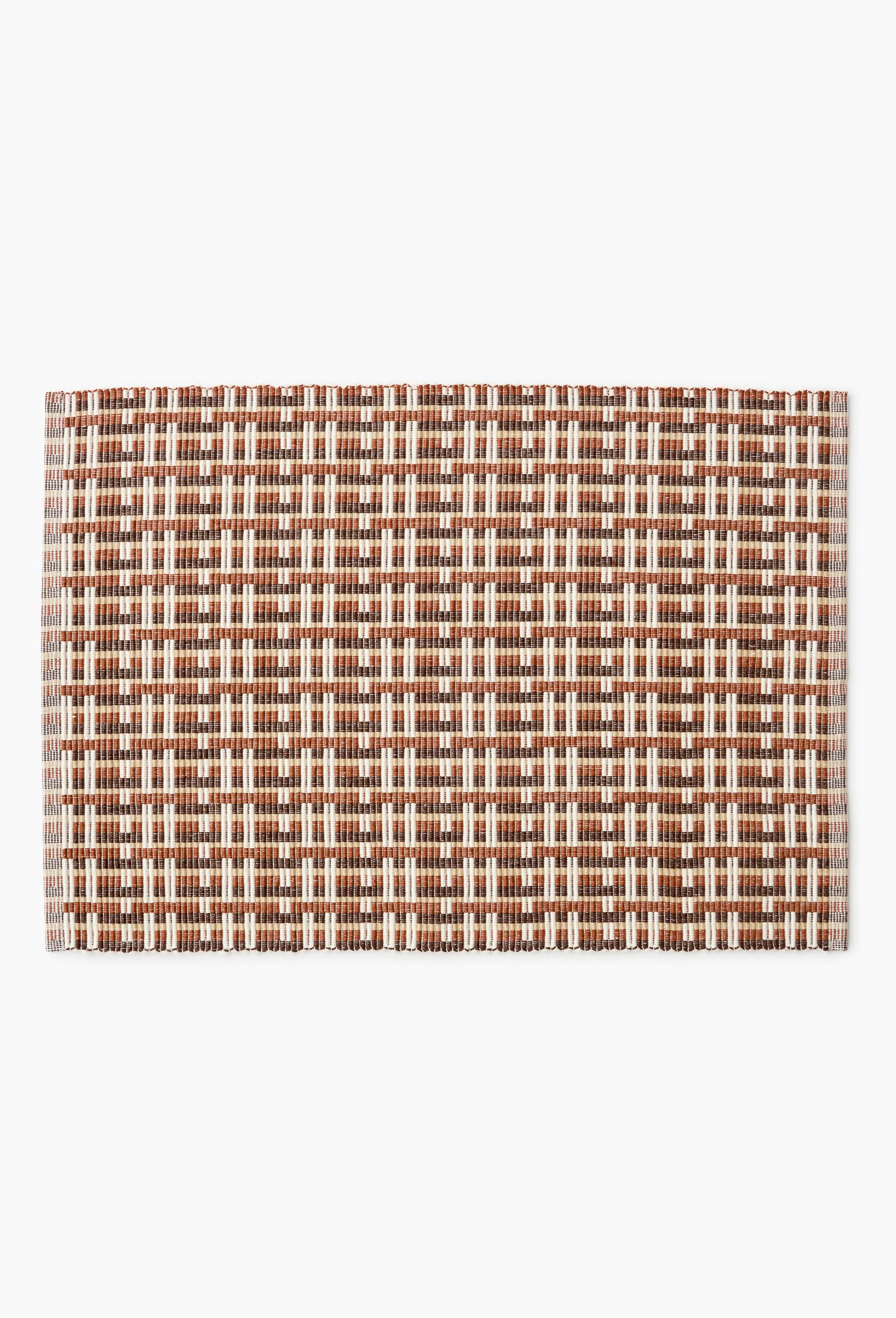 Set de table, 33x48cm, 100% coton, Brun, large image number 0