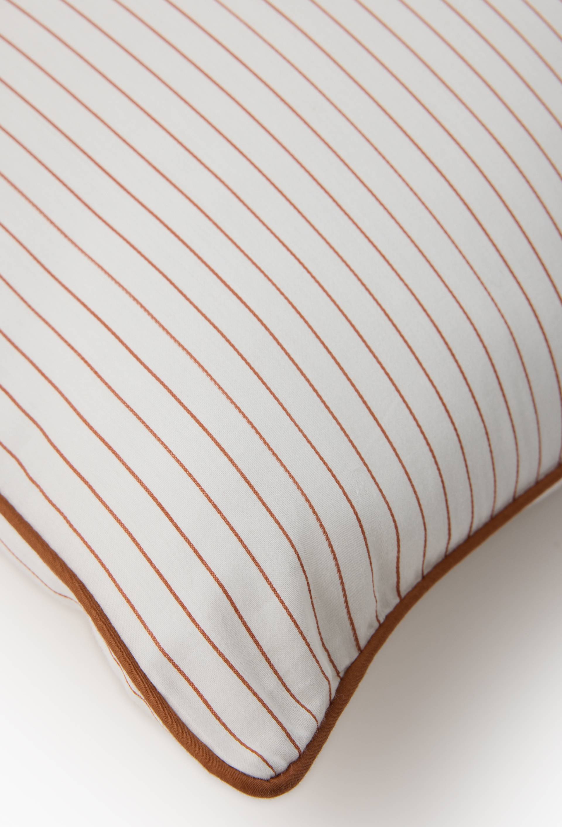 Taie d'oreiller rectangle, 50x70cm, en satin de coton bio, Brun fonc&eacute;, large image number 1