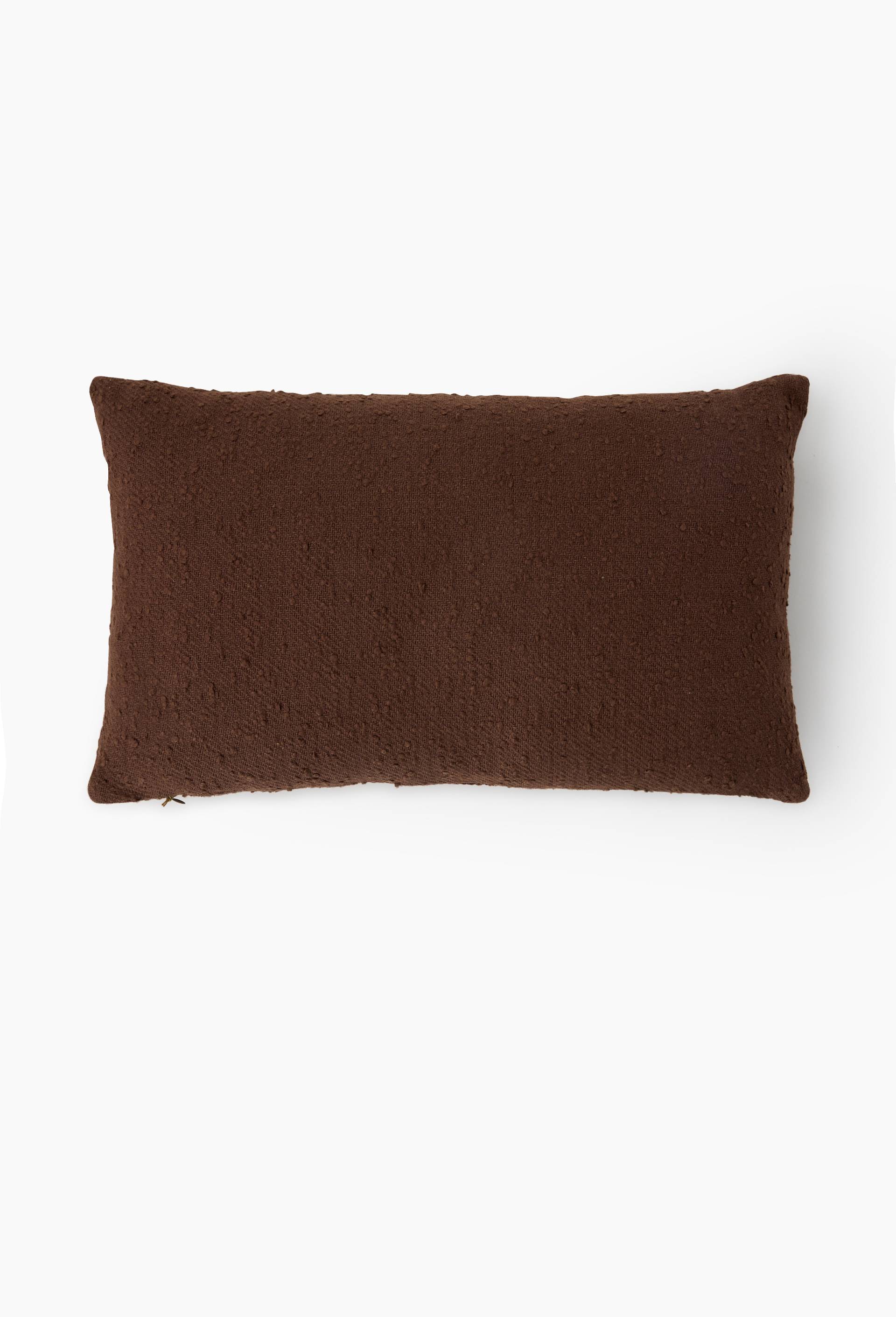 Coussin, 30x50cm, en coton, Brun fonc&eacute;, large image number 0