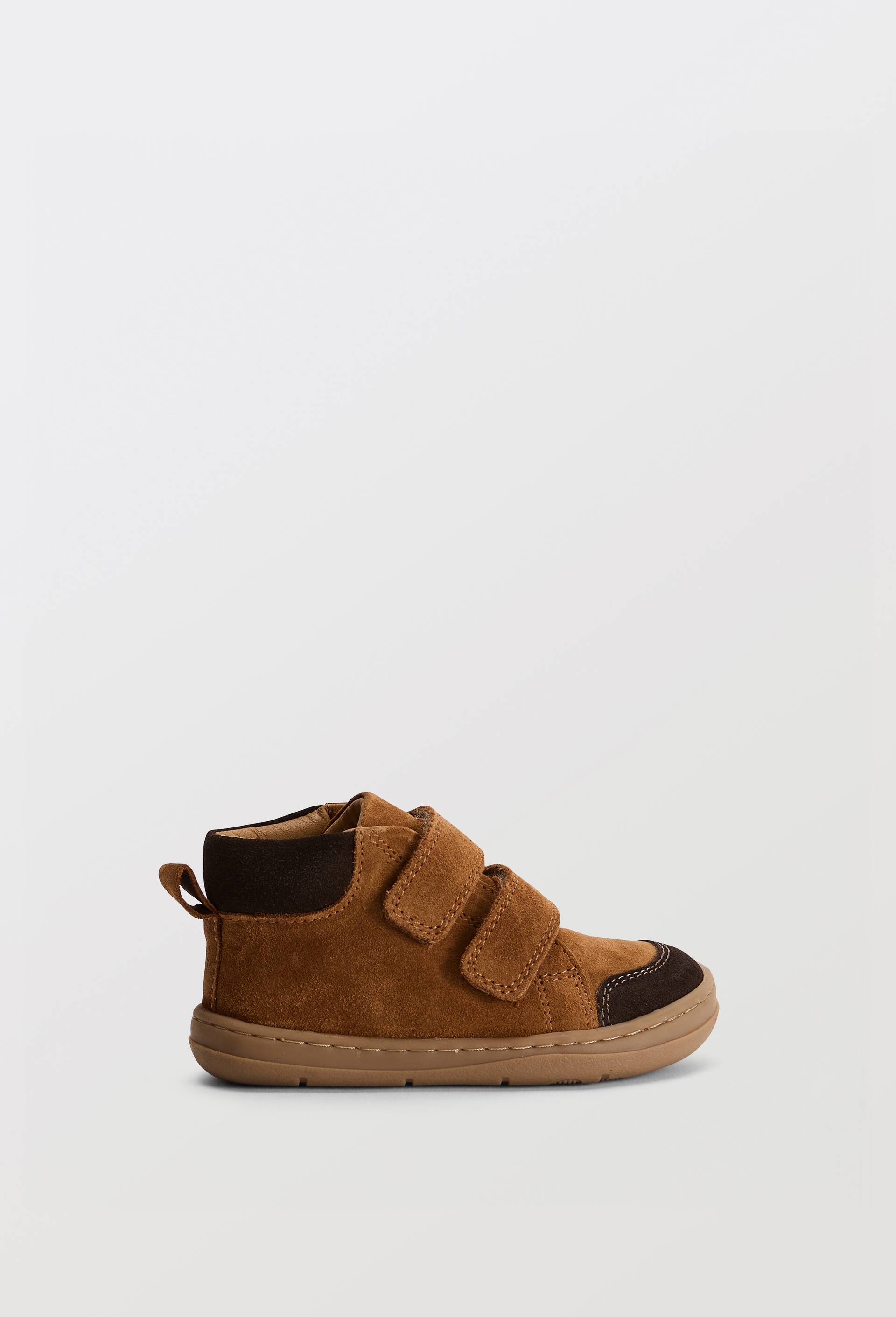 Chaussures &agrave; scratch en cuir, Brun clair, large image number 1