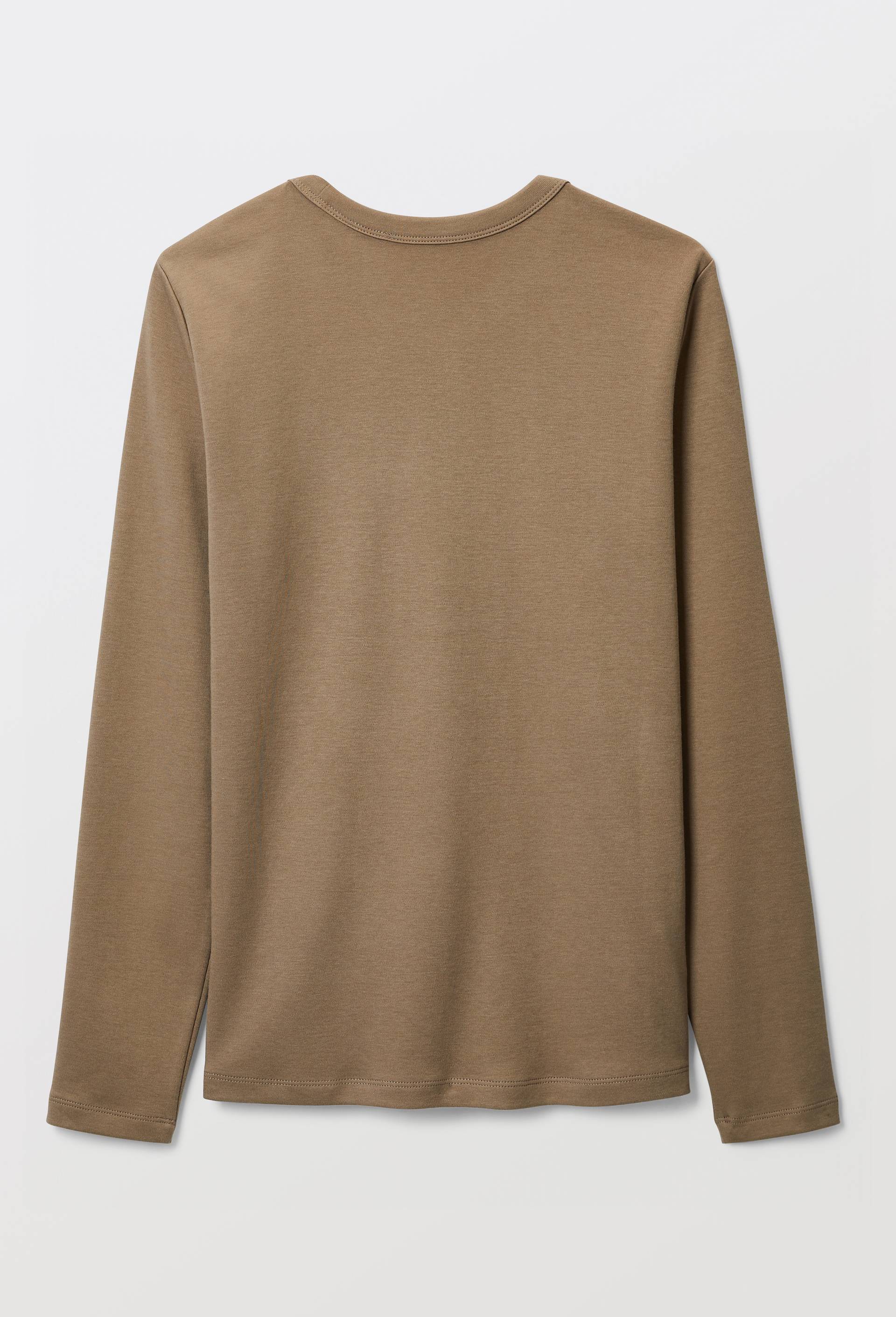 T-shirt manches longues &eacute;pais en coton BIO GOTS, Brun, large image number 3