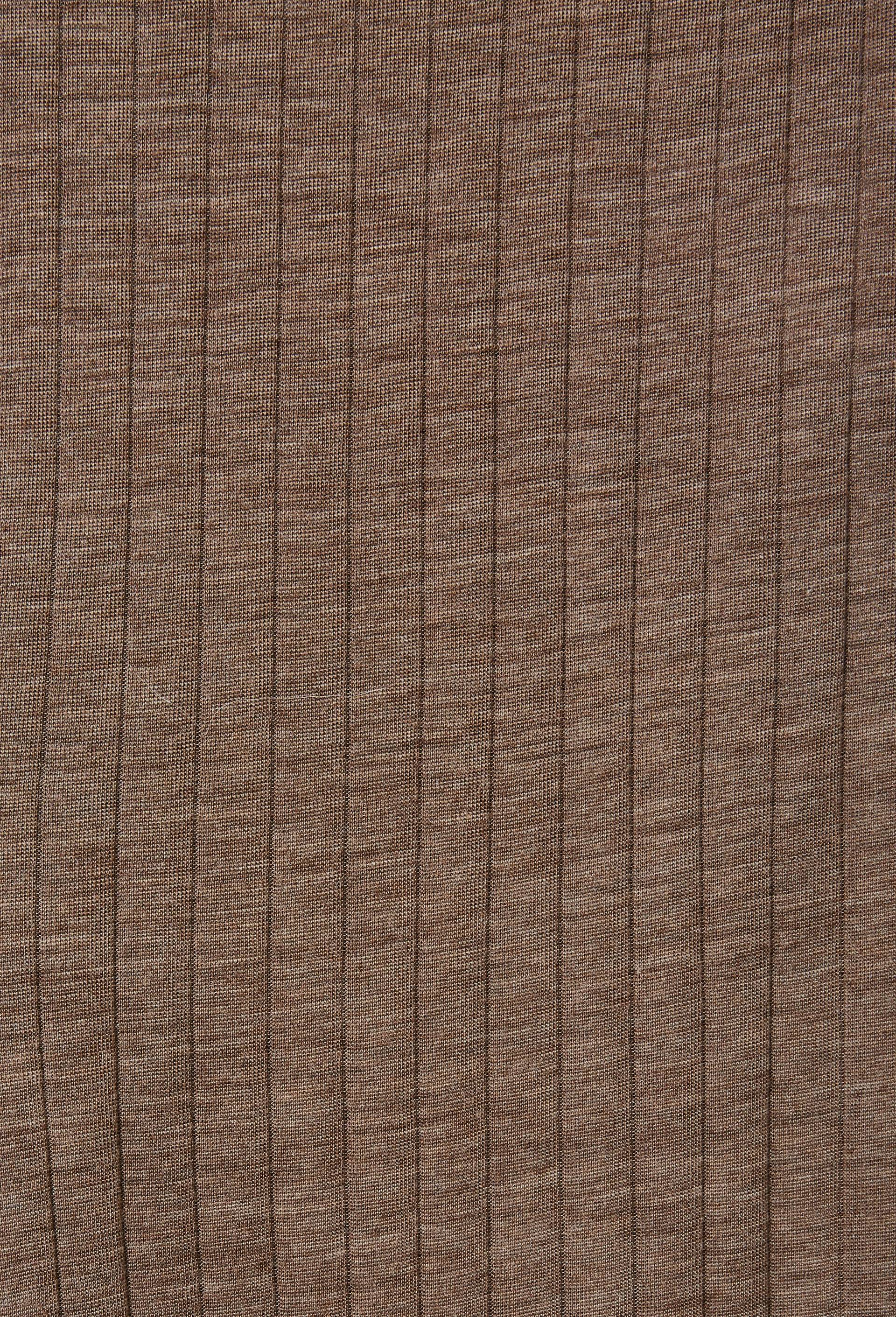 Pantalon uni en laine et soie, Beige, large image number 4