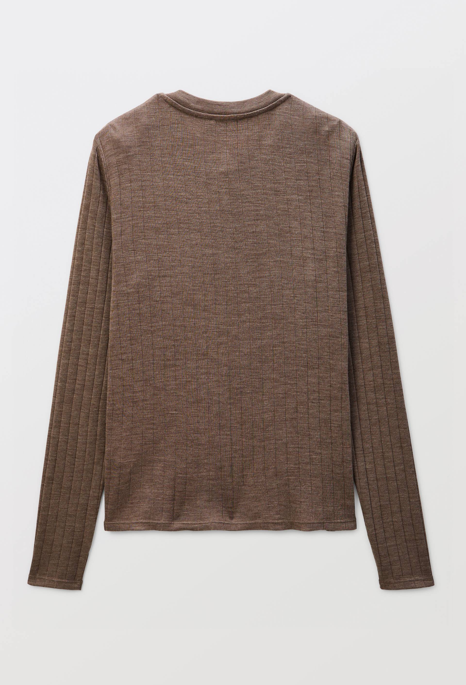 Cardigan uni en laine et soie, Beige, large image number 3