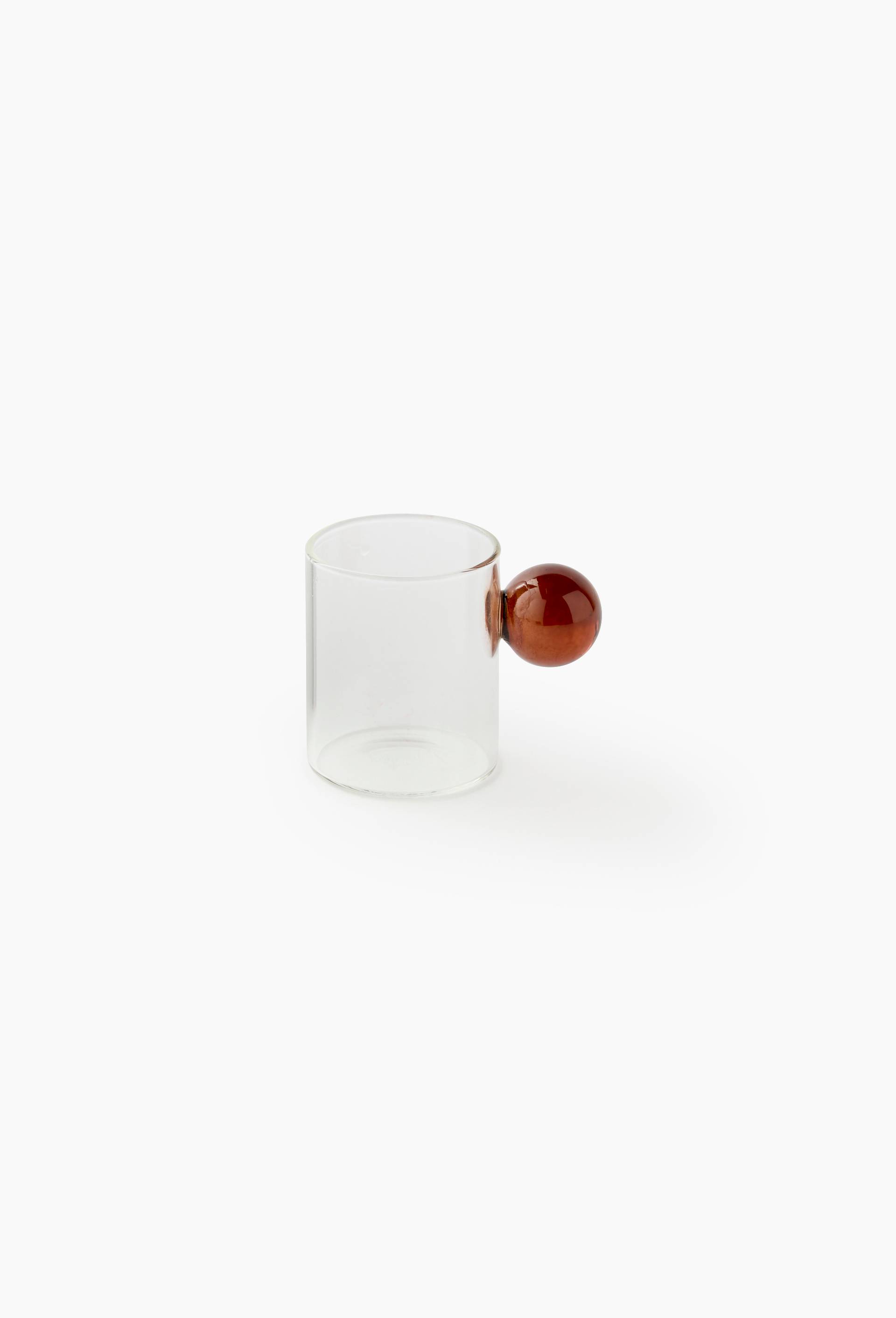Tasse 8cl, en verre, Brun, large image number 0