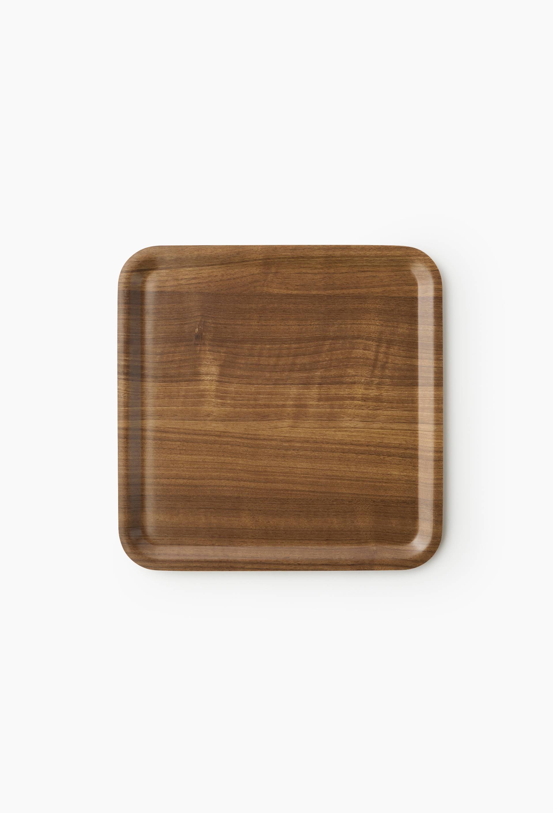 Plateau, 32cm x 32 cm, bois de noyer, Beige, large image number 0