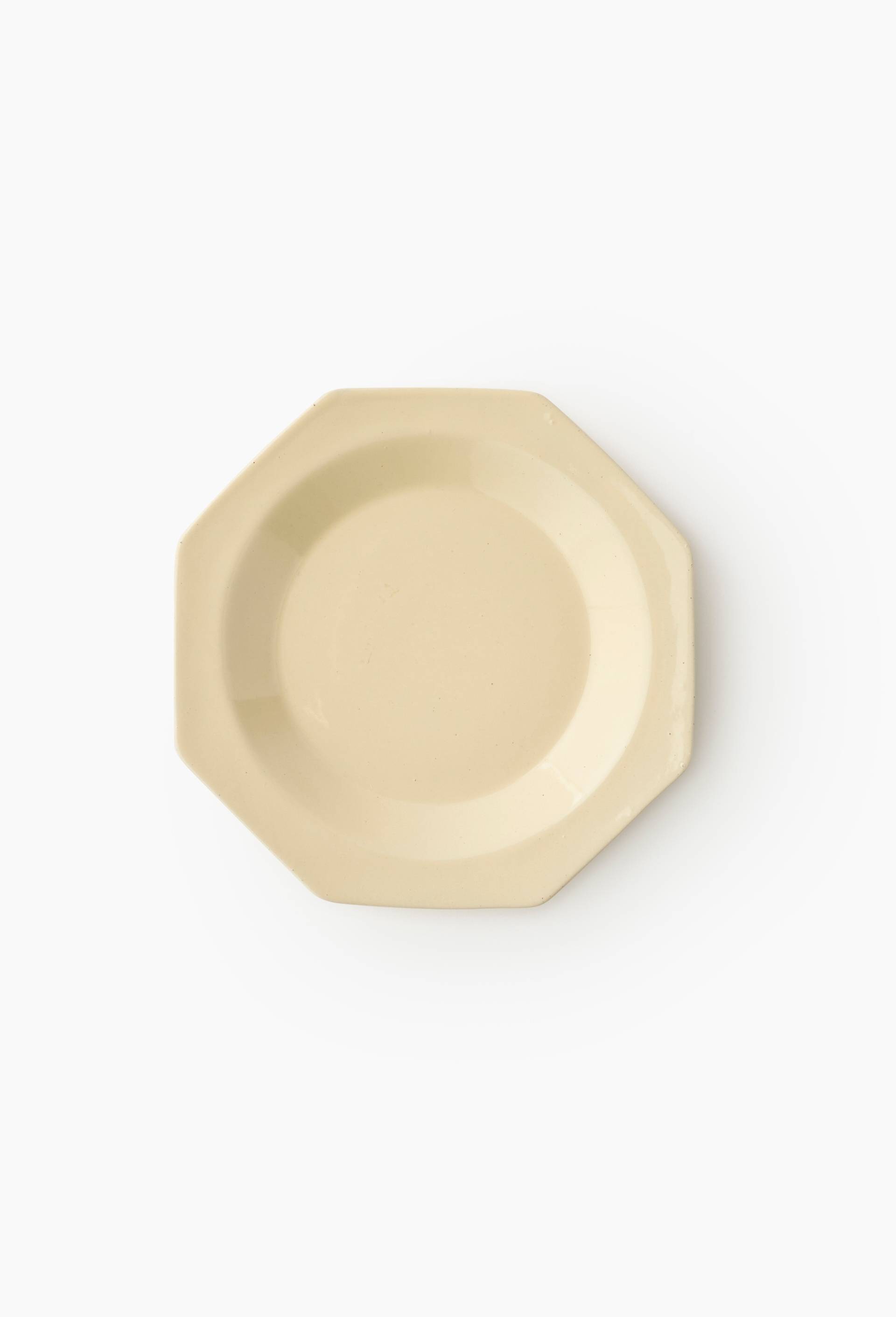 Assiette creuse, forme octogonale, 20cm, Ecru, large image number 0.0
