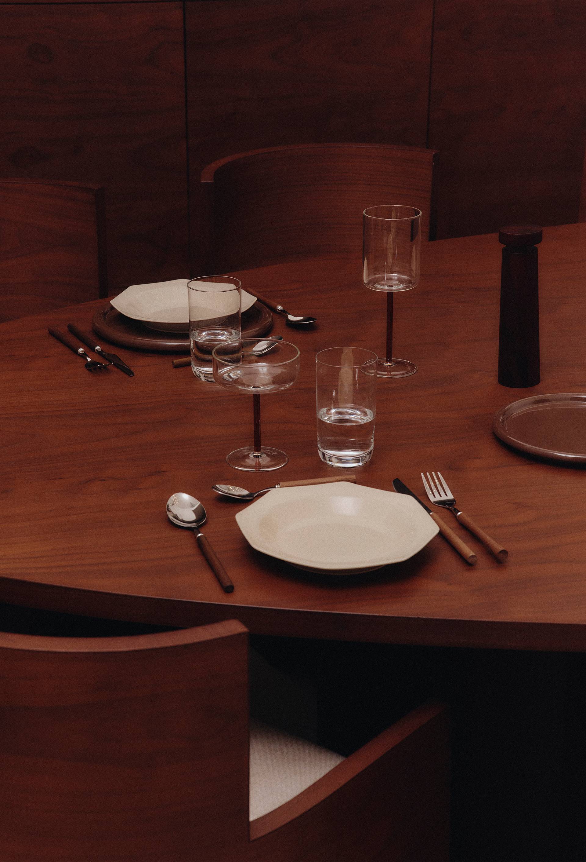 Assiette creuse, forme octogonale, 20cm, Ecru, large image number 2.0