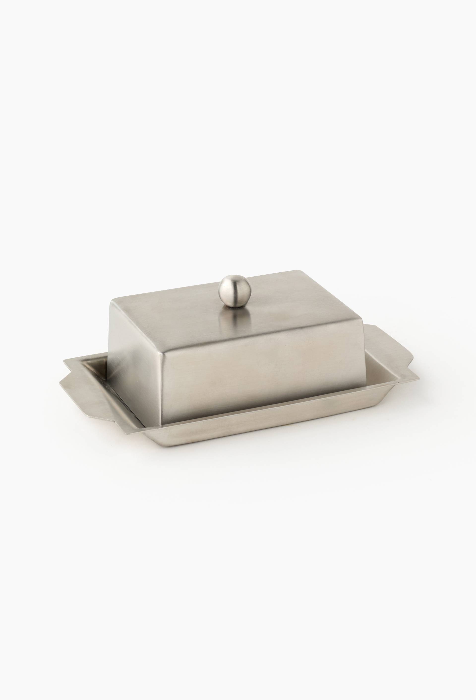 Beurrier, en acier inoxydable, Argent, large image number 0