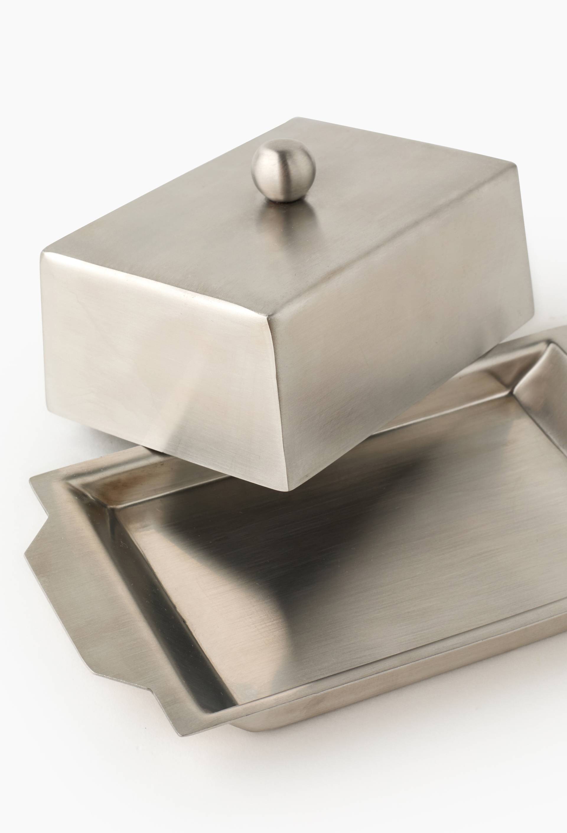 Beurrier, en acier inoxydable, Argent, large image number 1.0