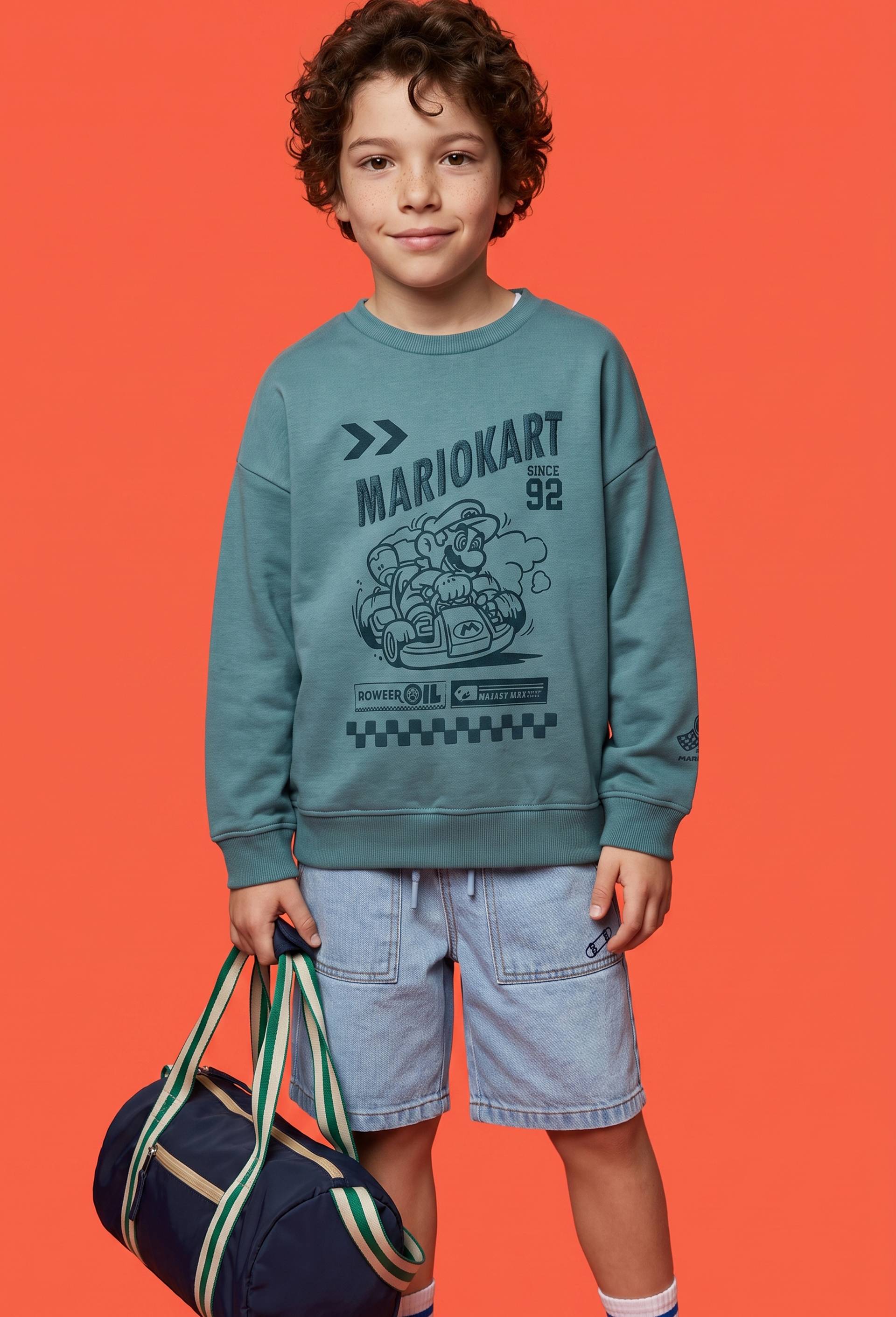 SWEAT EN MOLLETON MARIO KART, Vert, large image number 0.0