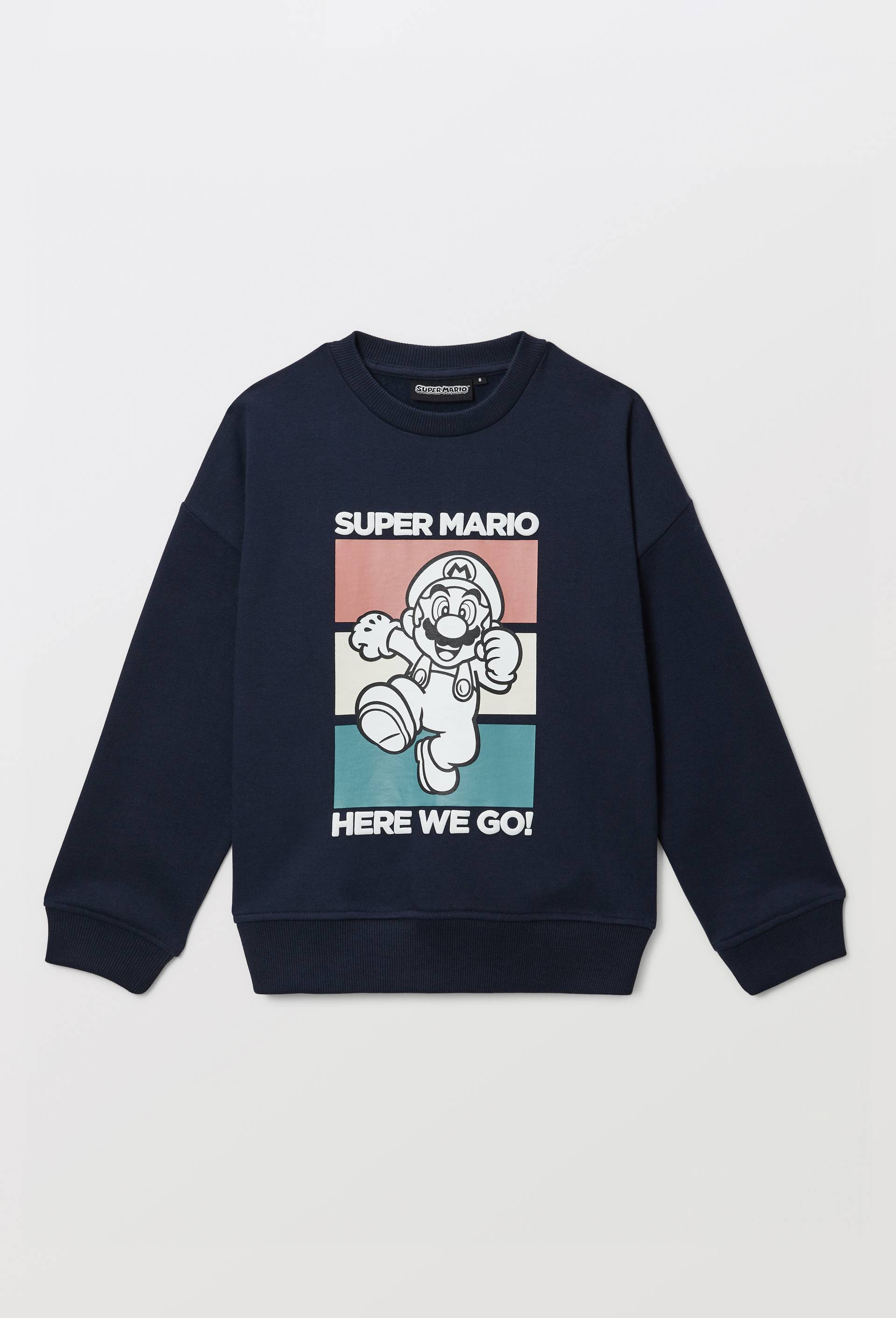 SWEAT EN MOLLETON SUPER MARIO, Bleu fonc&eacute;, large image number 2.0