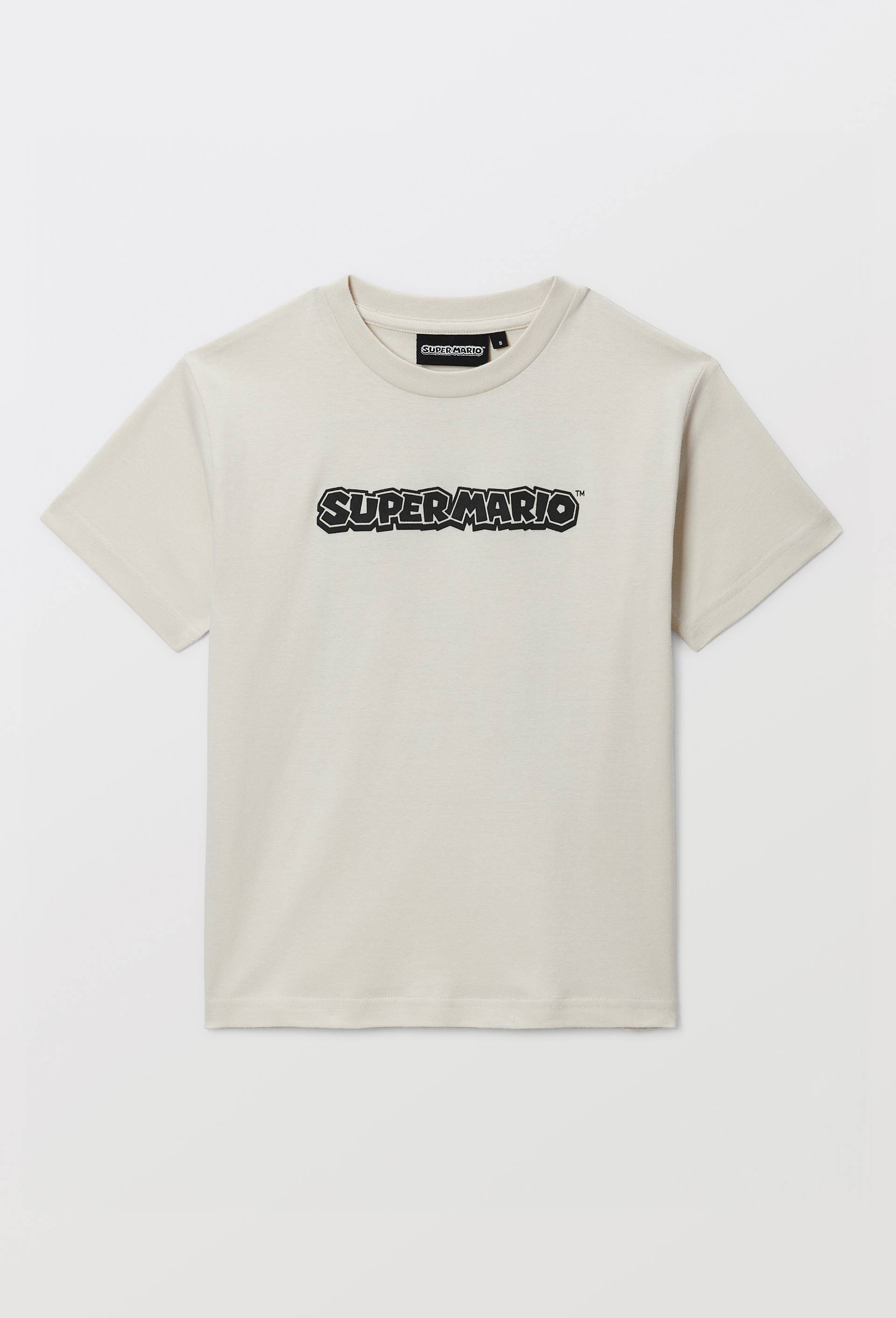 T-shirt MARIO manches courtes imprim&eacute; en coton BIO GOTS, Blanc, large image number 3