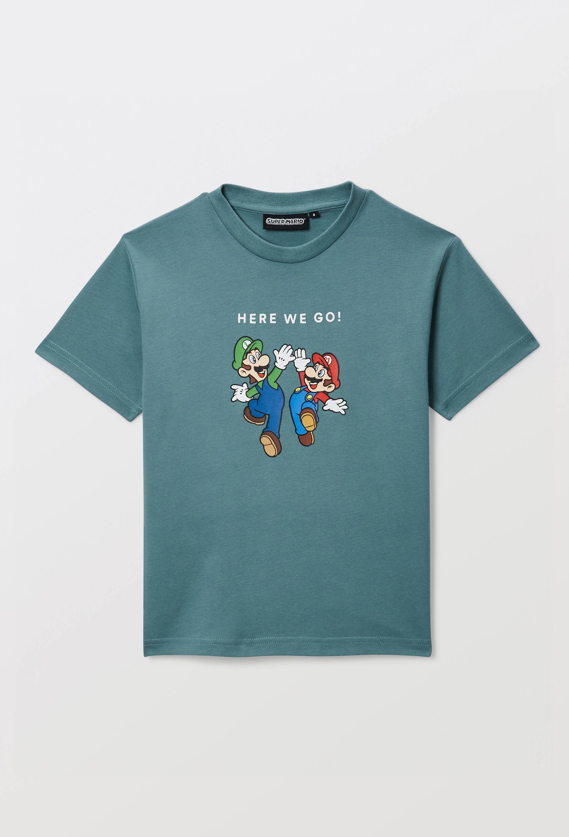 T-shirt MARIO KART manches courtes imprim&eacute; en coton BIO GOTS, Vert, large image number 2