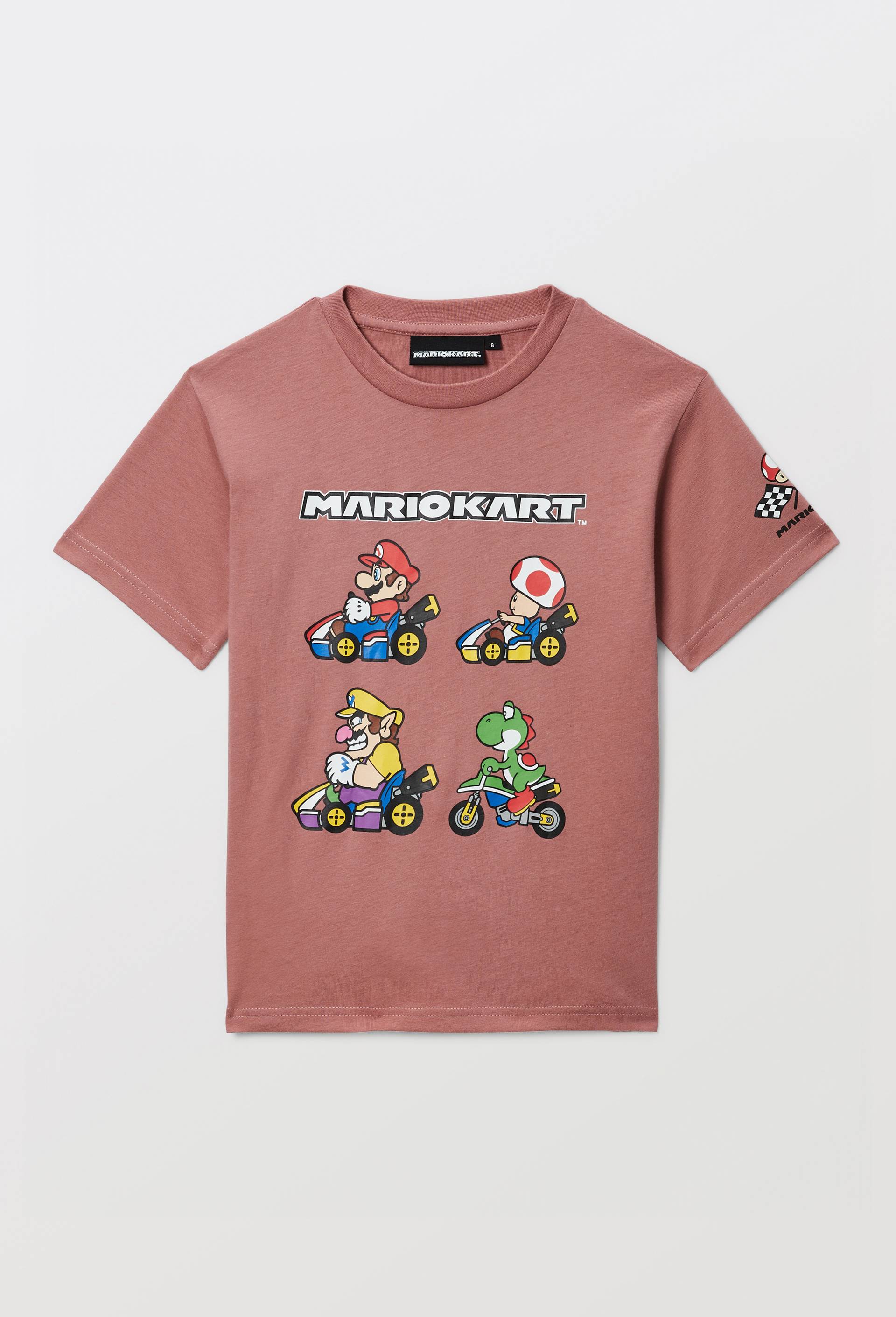 T-shirt MARIO KART manches courtes imprim&eacute; en coton BIO GOTS, Rose, large image number 2