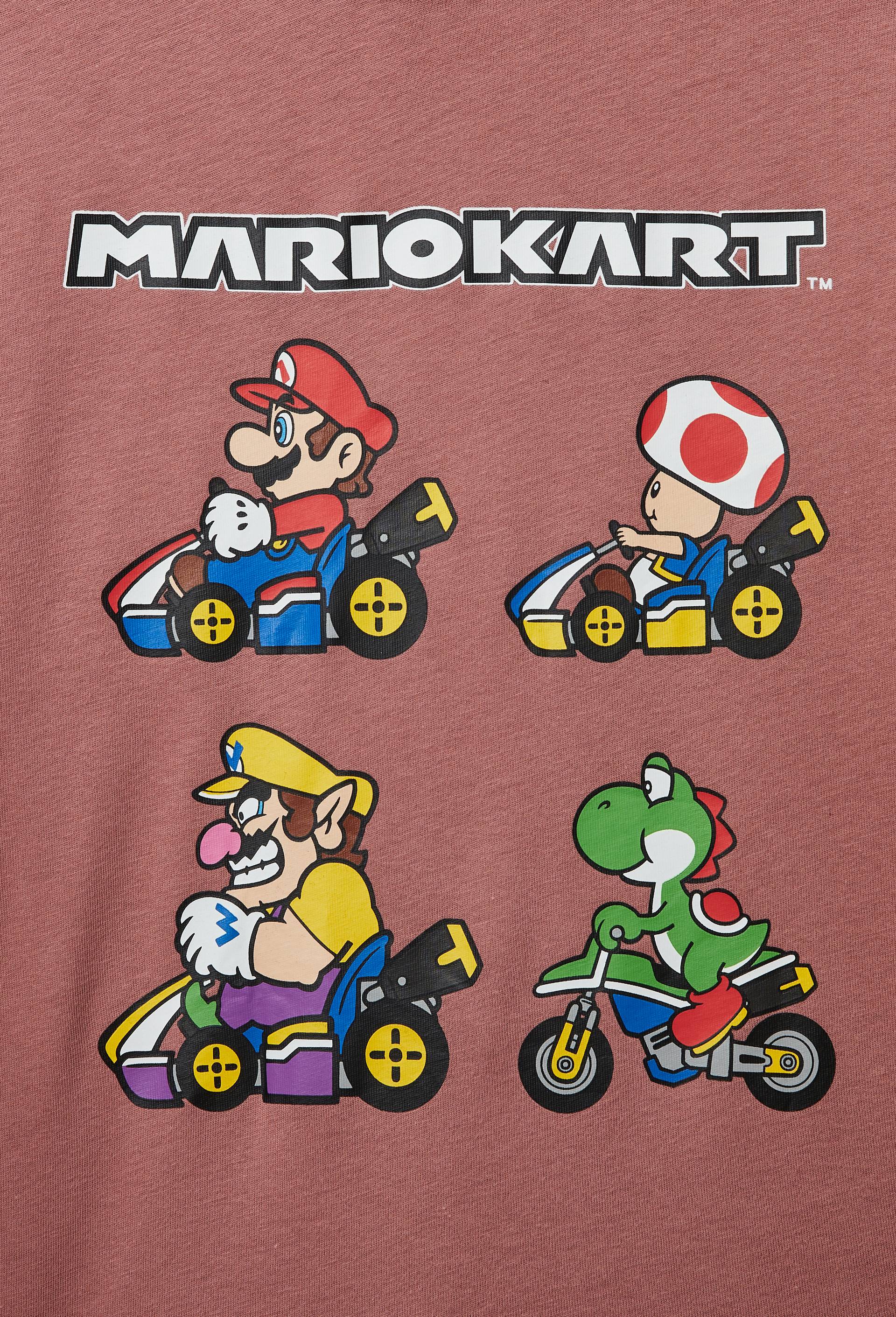 T-shirt MARIO KART manches courtes imprim&eacute; en coton BIO GOTS, Rose, large image number 4.0