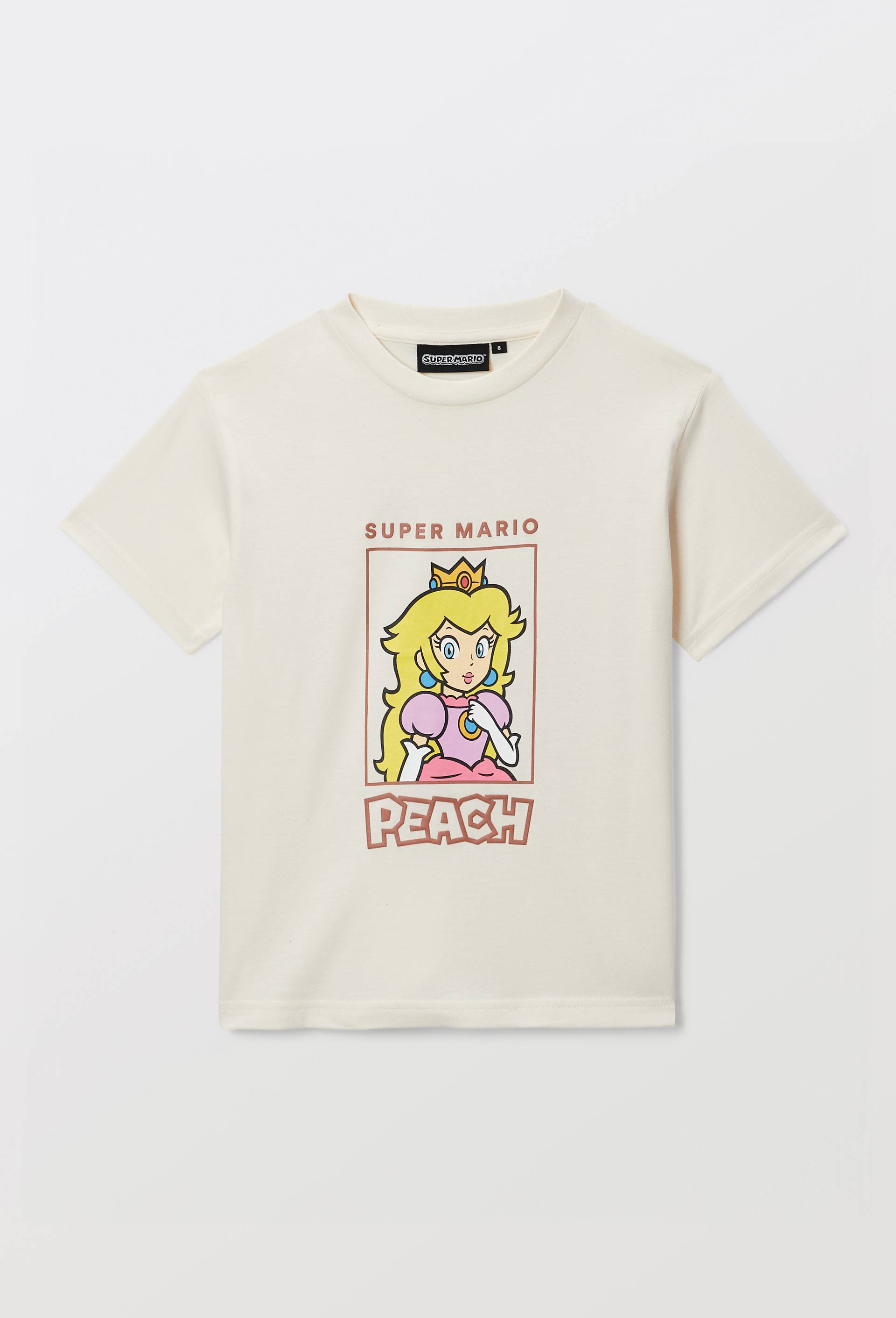 T-shirt MARIO manches courtes imprim&eacute; en coton BIO GOTS, Beige clair, large image number 2.0