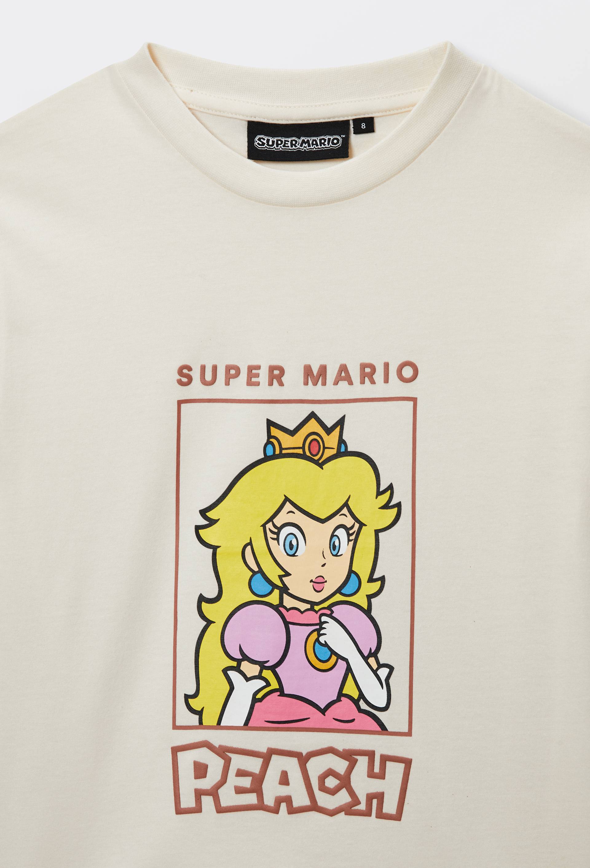 T-shirt MARIO manches courtes imprim&eacute; en coton BIO GOTS, Beige clair, large image number 4.0