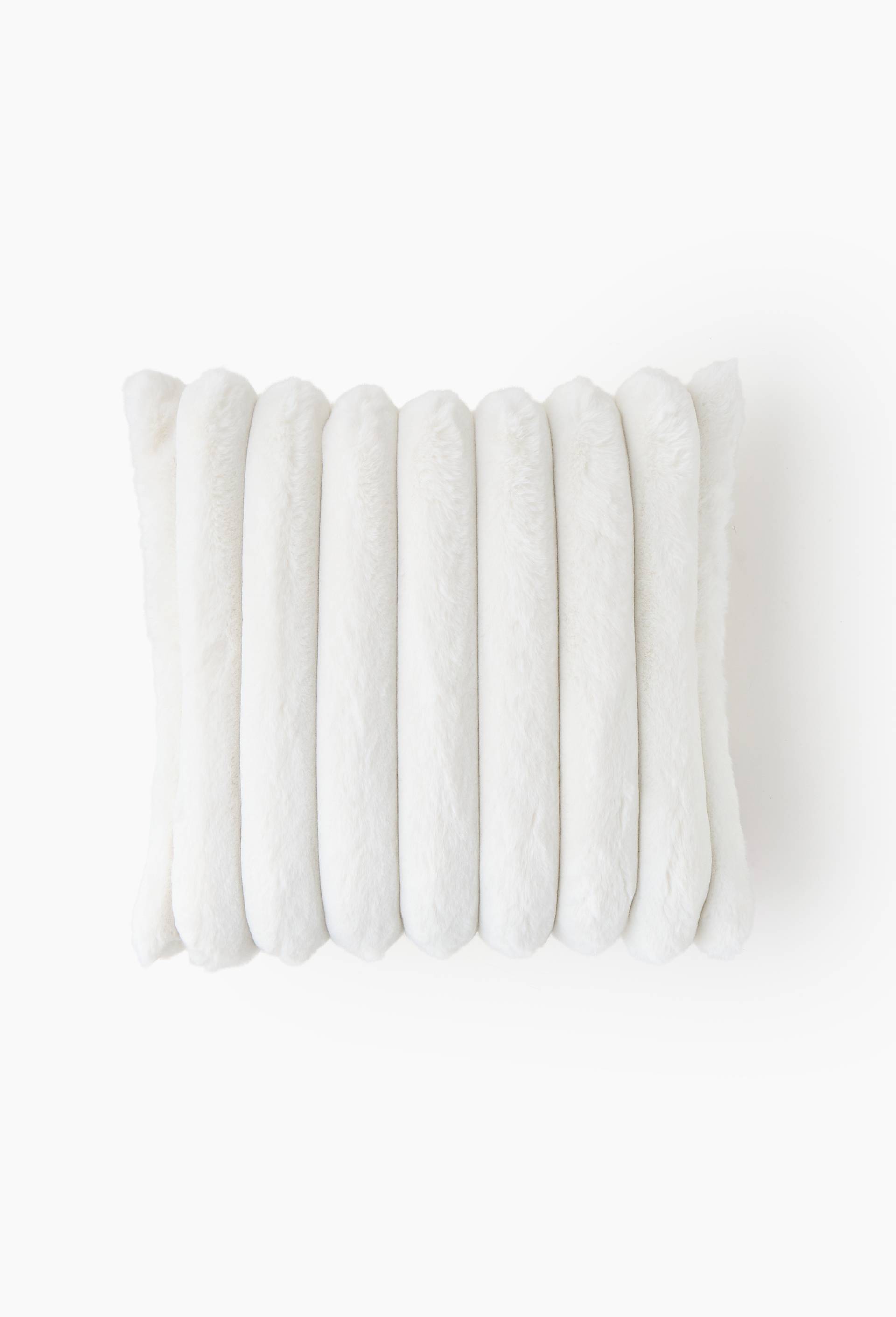 Coussin, 45x45cm, 100% polyester recycl&eacute;, OEKOTEX, GRS, Ecru, large image number 0