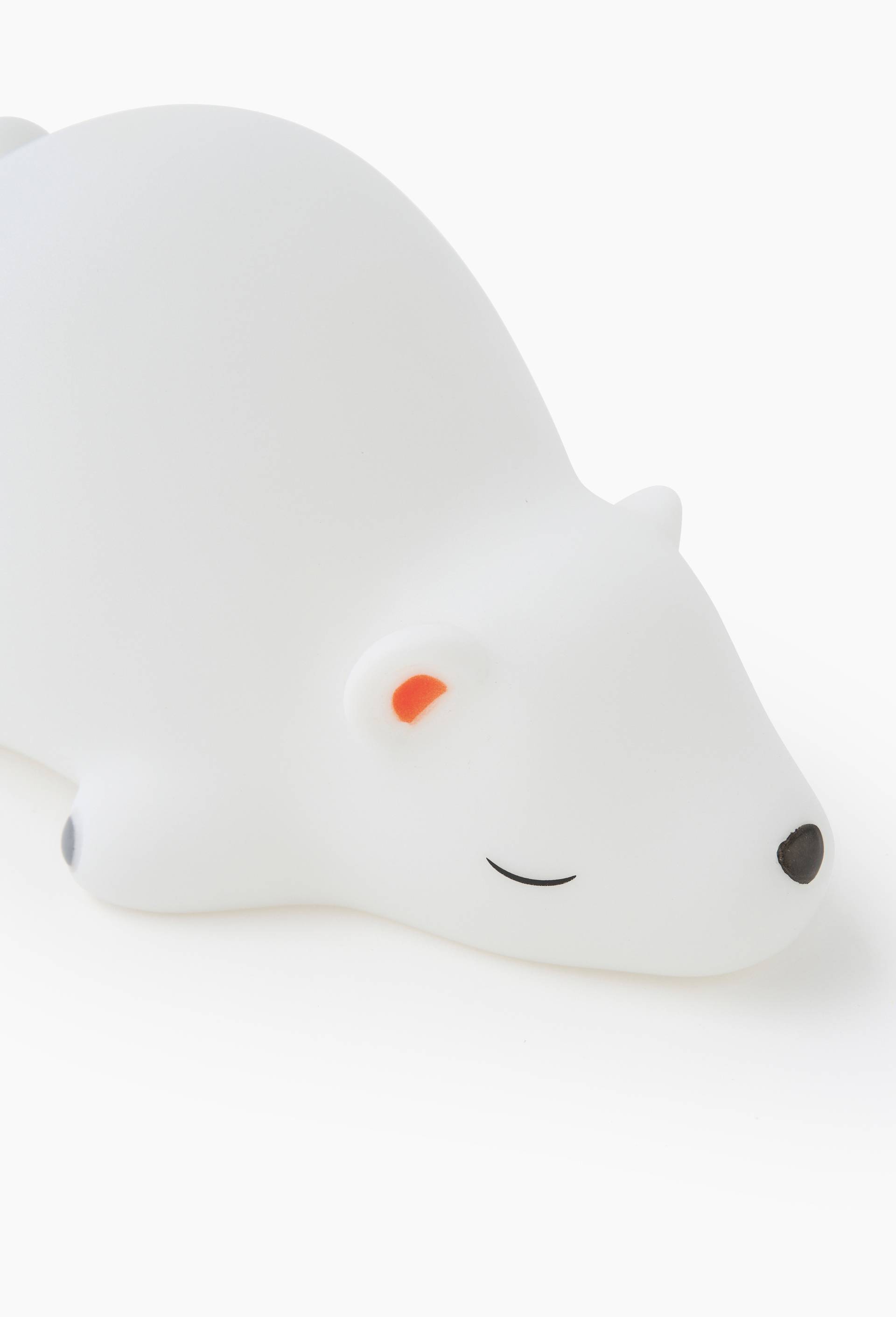 Ours lumineux, 21x13x10cm, en PVC, Blanc, large image number 2