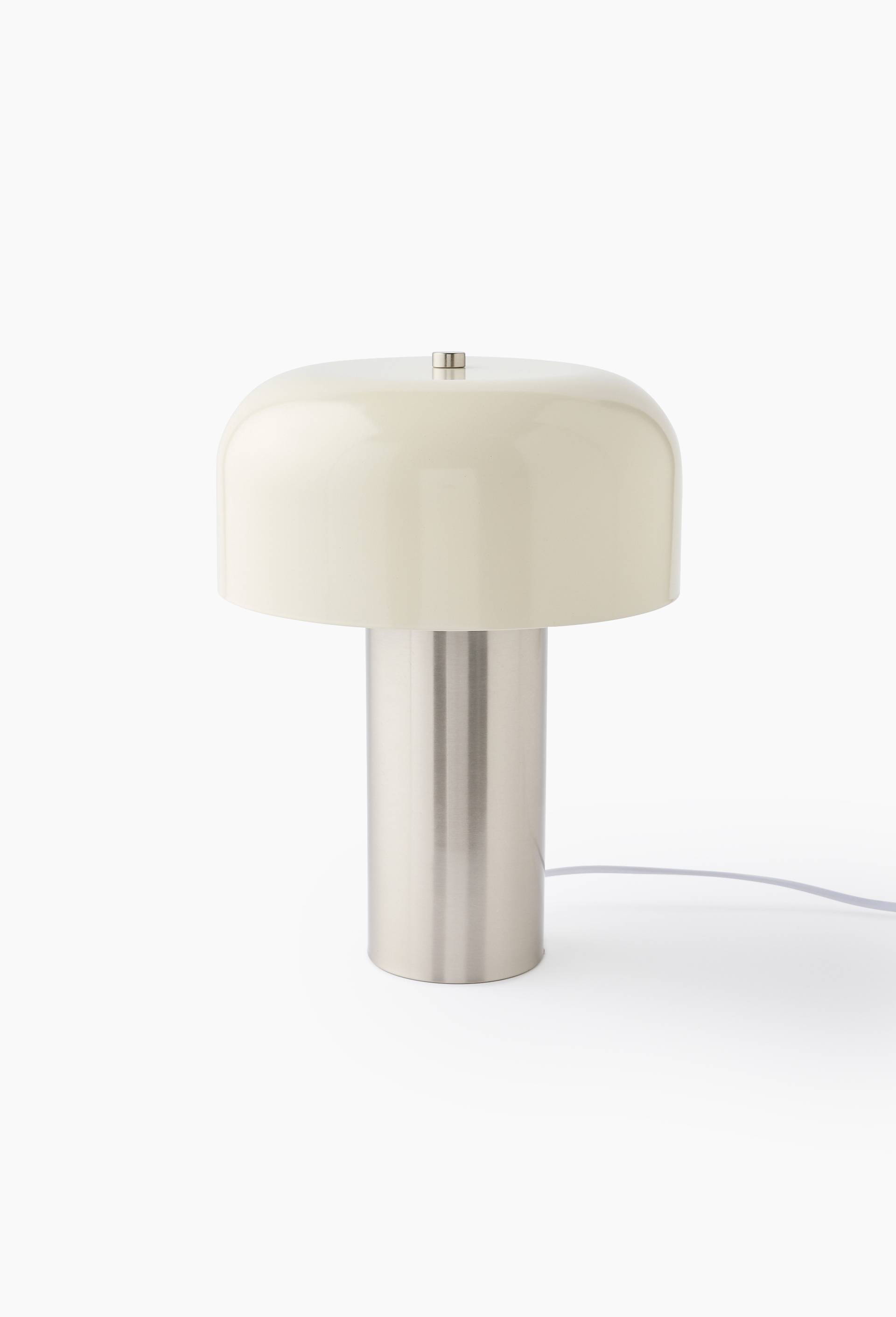 Lampe en acier, 25x25x34cm, Blanc, swatch image
