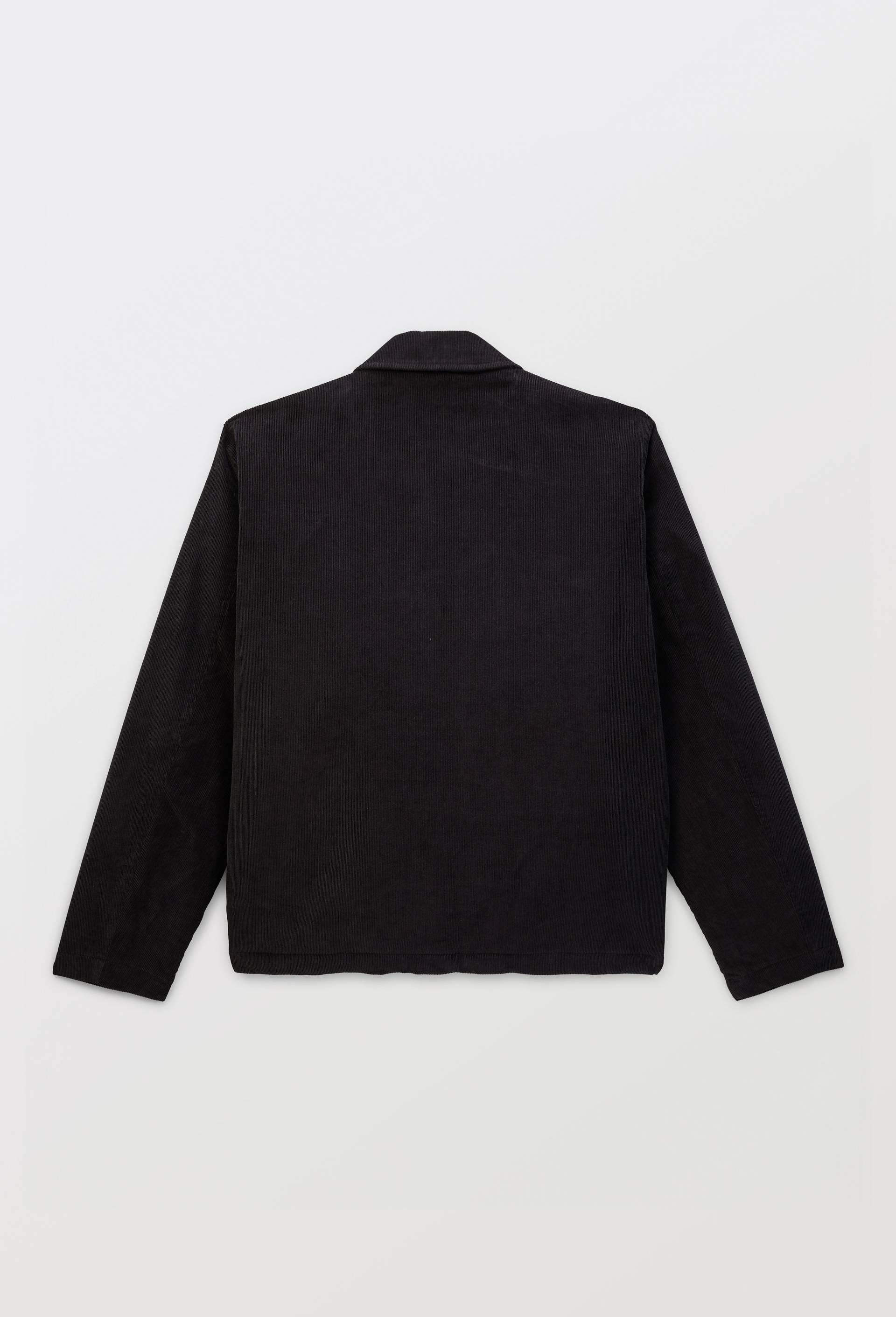 Veste col chemise en velours, Noir, large image number 4