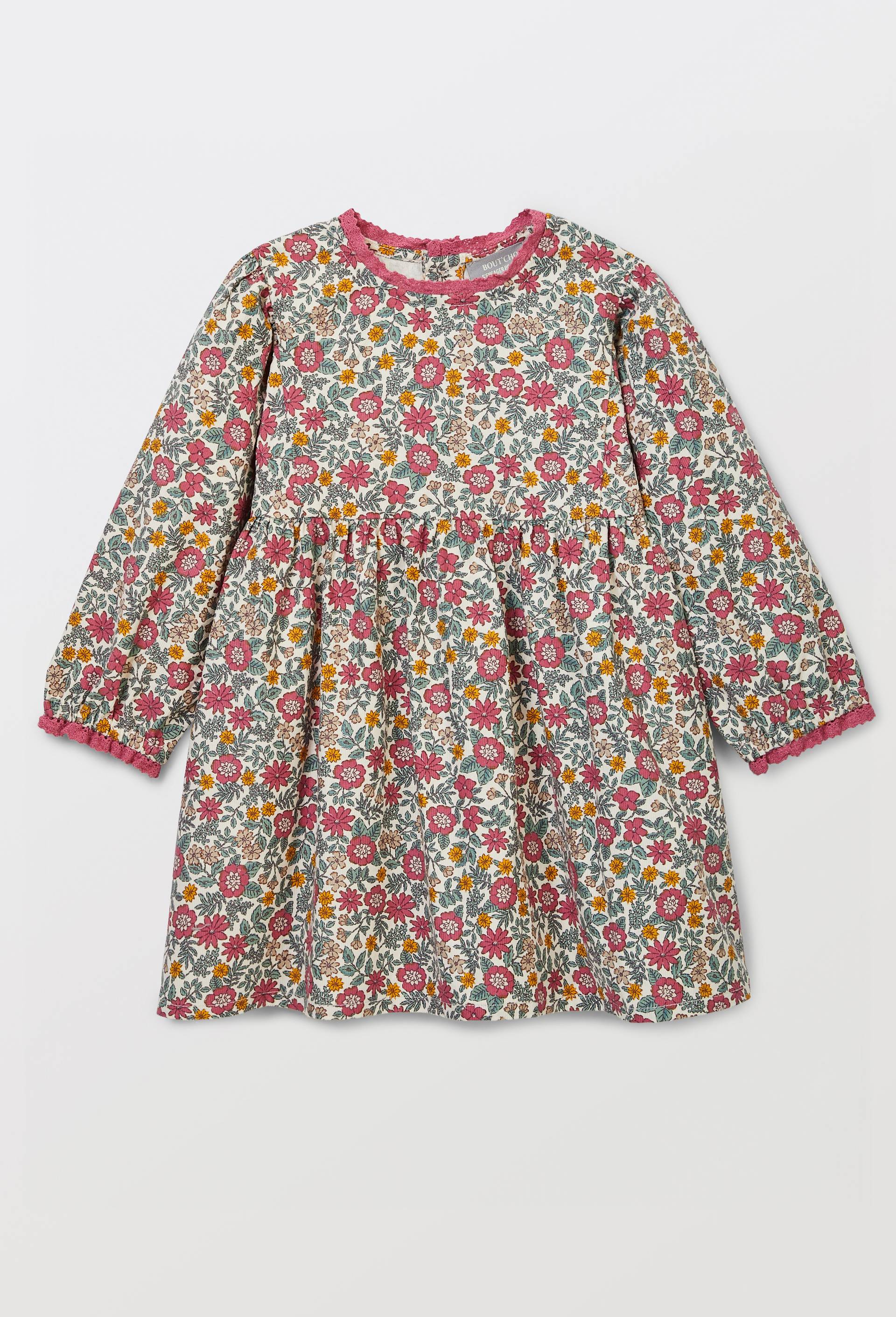 Robe imprim&eacute;e en coton BIO GOTS, Beige clair, large image number 1