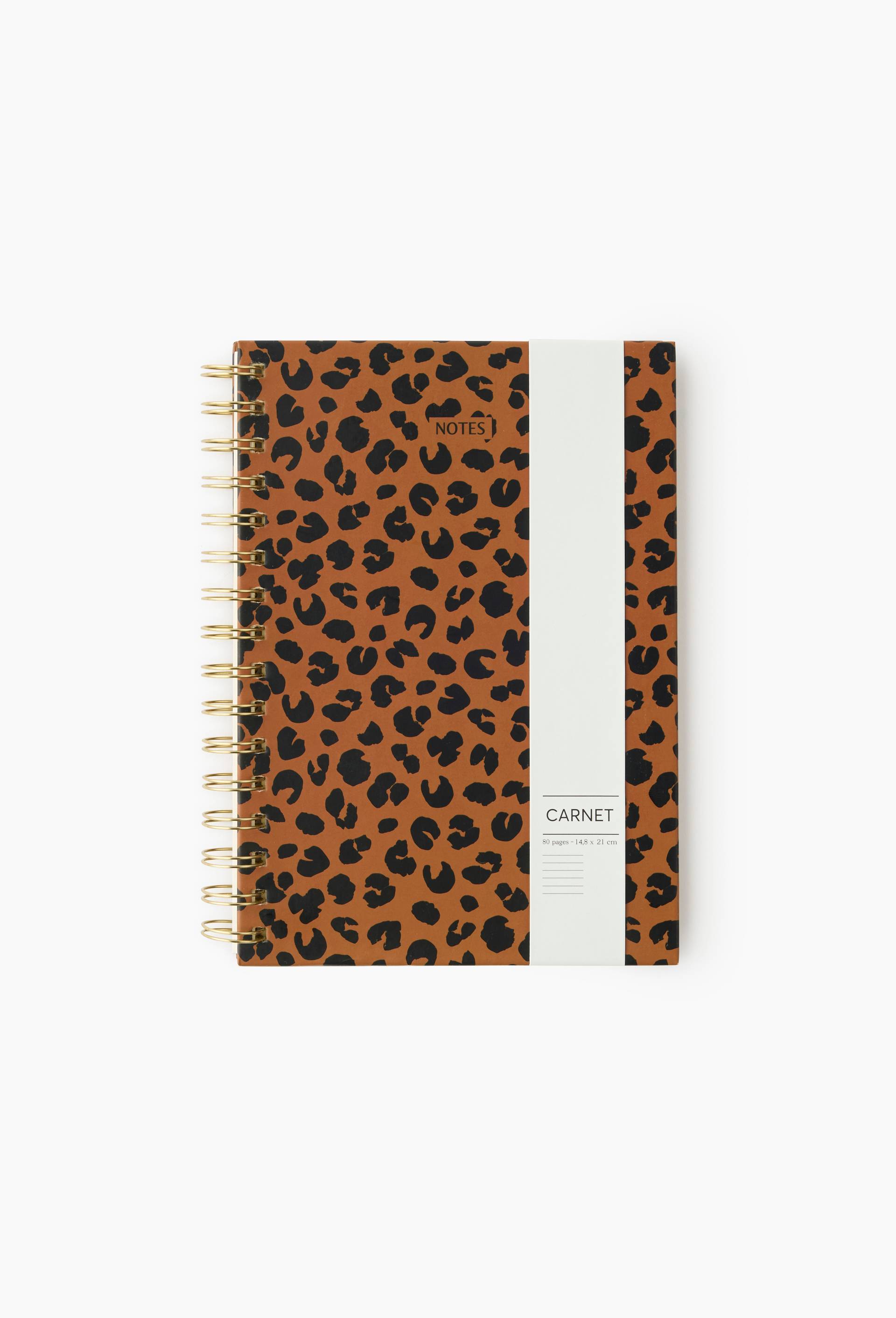 Carnet A5 spirale, 80 pages, Brun, large image number 4.0