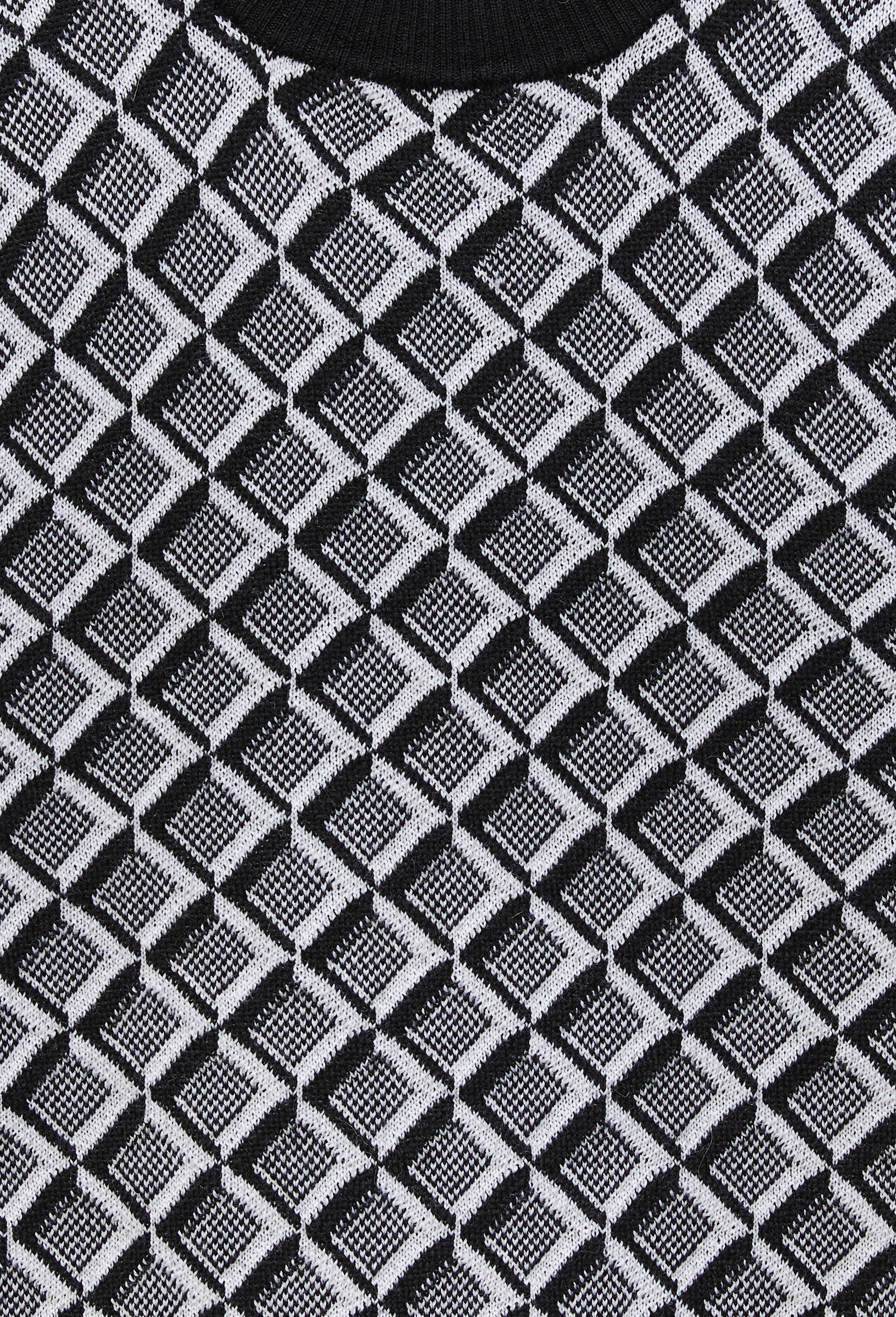 Pull sans manche &agrave; motifs, contenant de la Laine M&eacute;rinos, Ecru, large image number 4.0