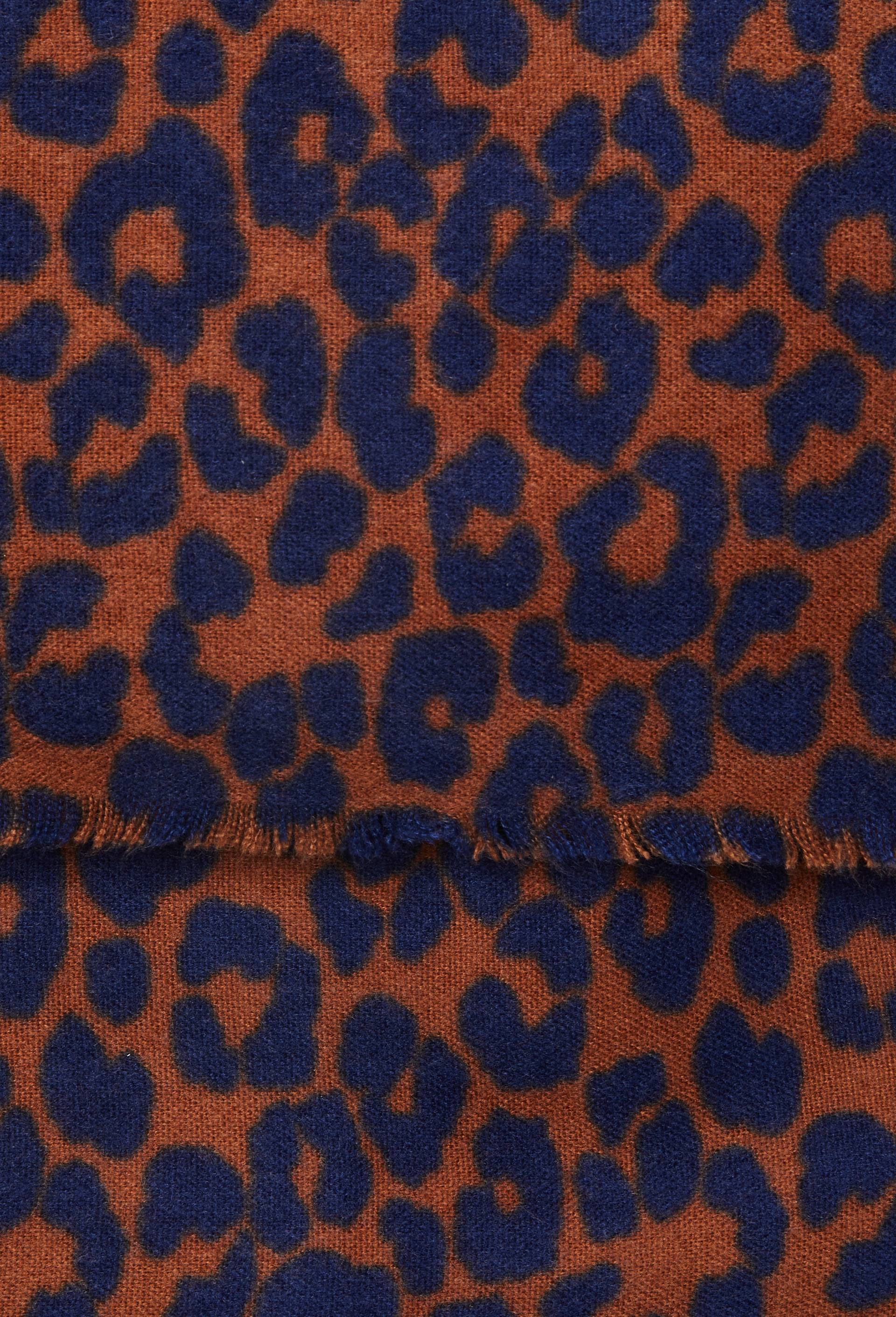 Echarpe imprim&eacute;e animalier, Rouge fonc&eacute;, large image number 1
