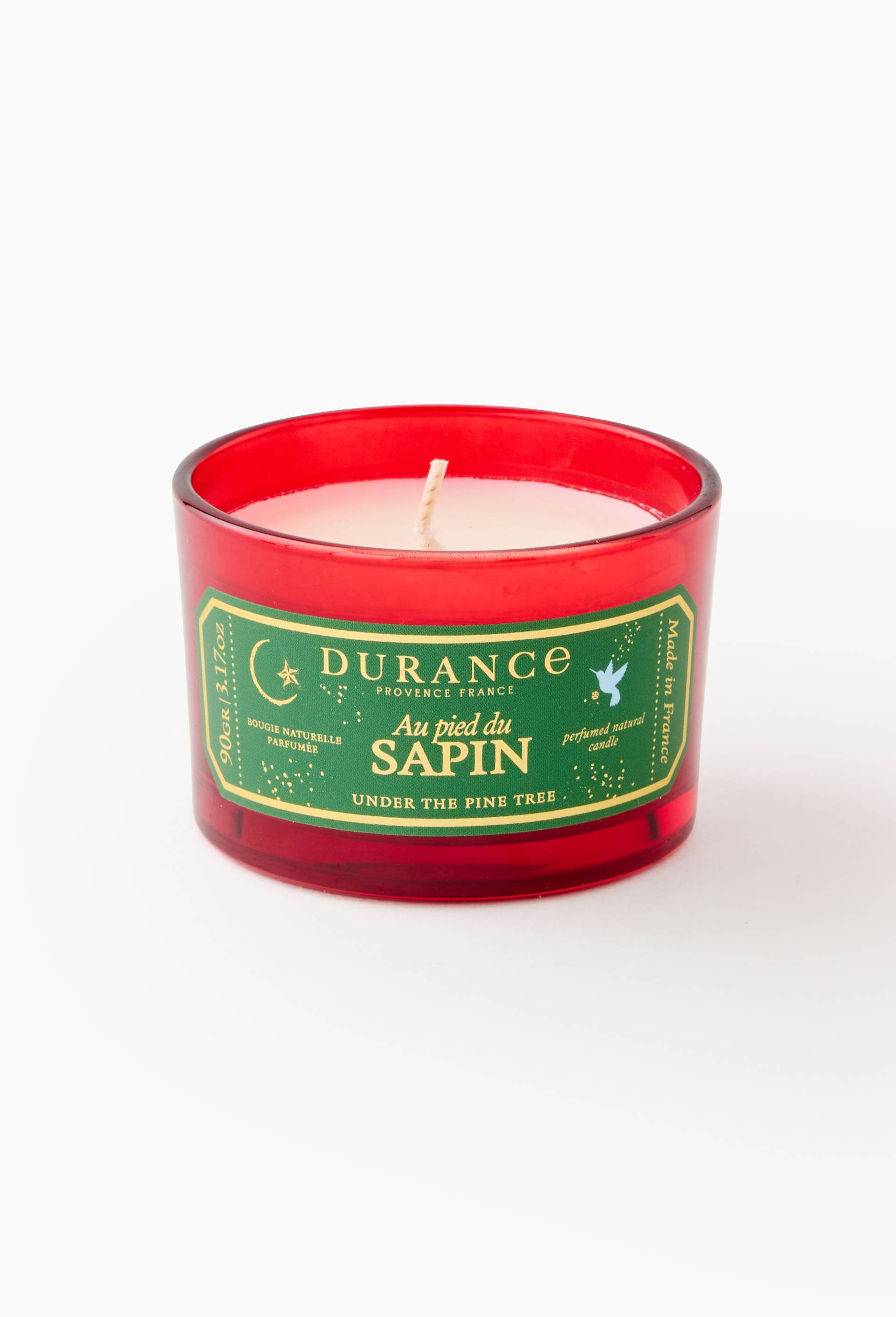 Bougie naturelle parfum&eacute;e Au pied du sapin, 90g, Orange fonc&eacute;, large image number 0