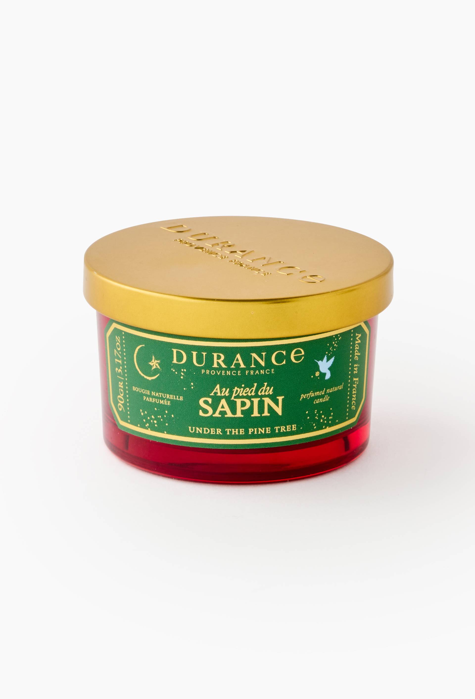 Bougie naturelle parfum&eacute;e Au pied du sapin, 90g, Orange fonc&eacute;, large image number 1