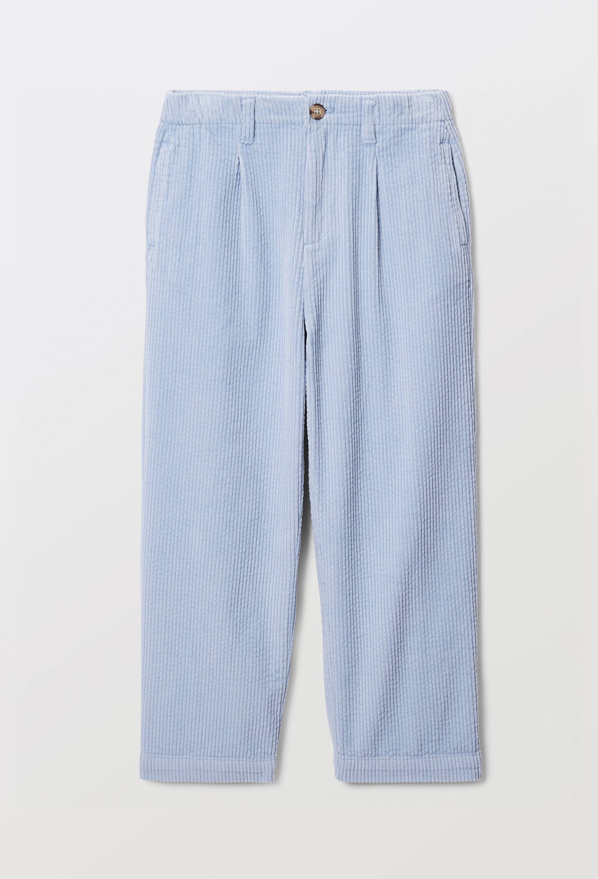Pantalon large en velours, Bleu, large image number 2.0