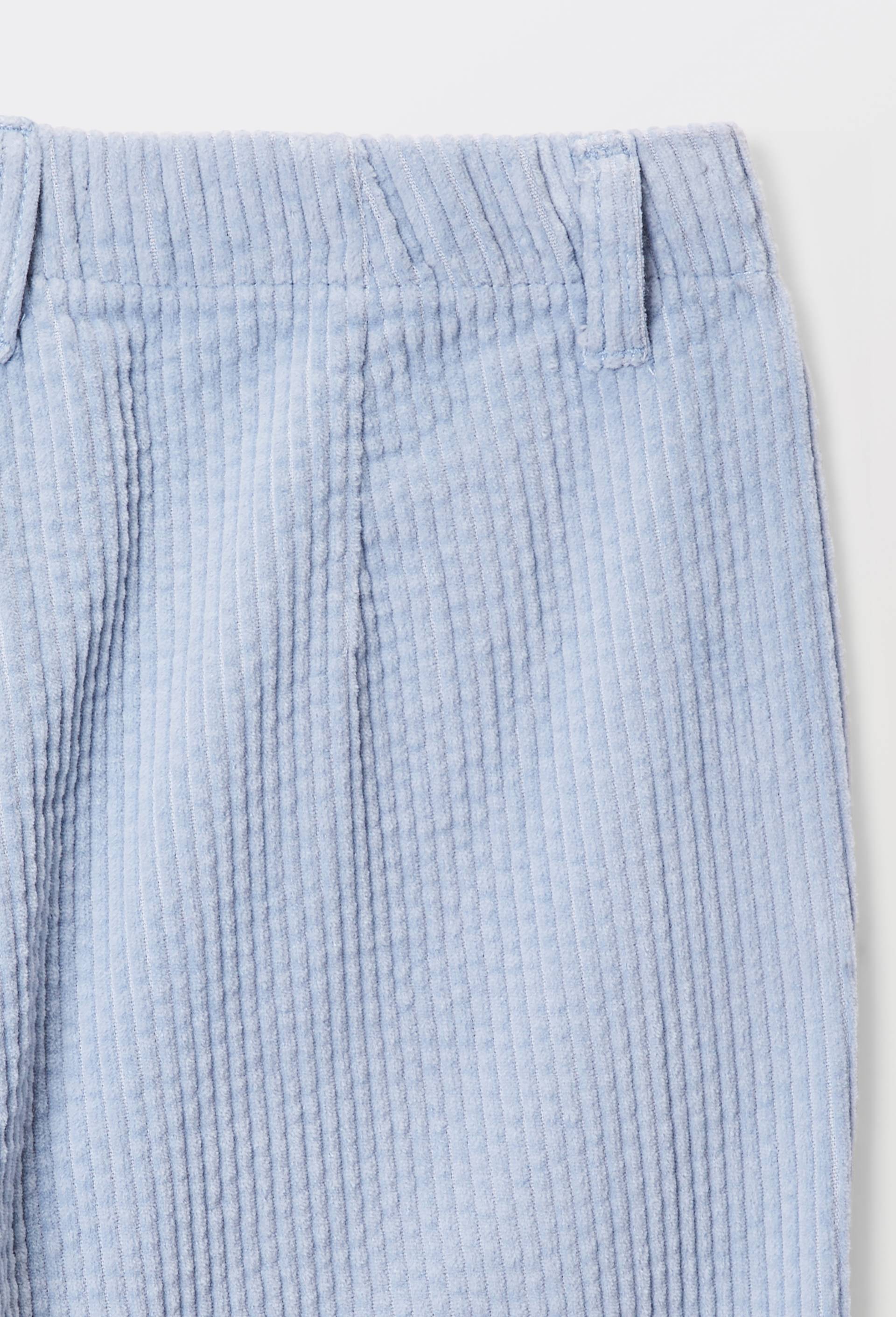 Pantalon large en velours, Bleu, large image number 5