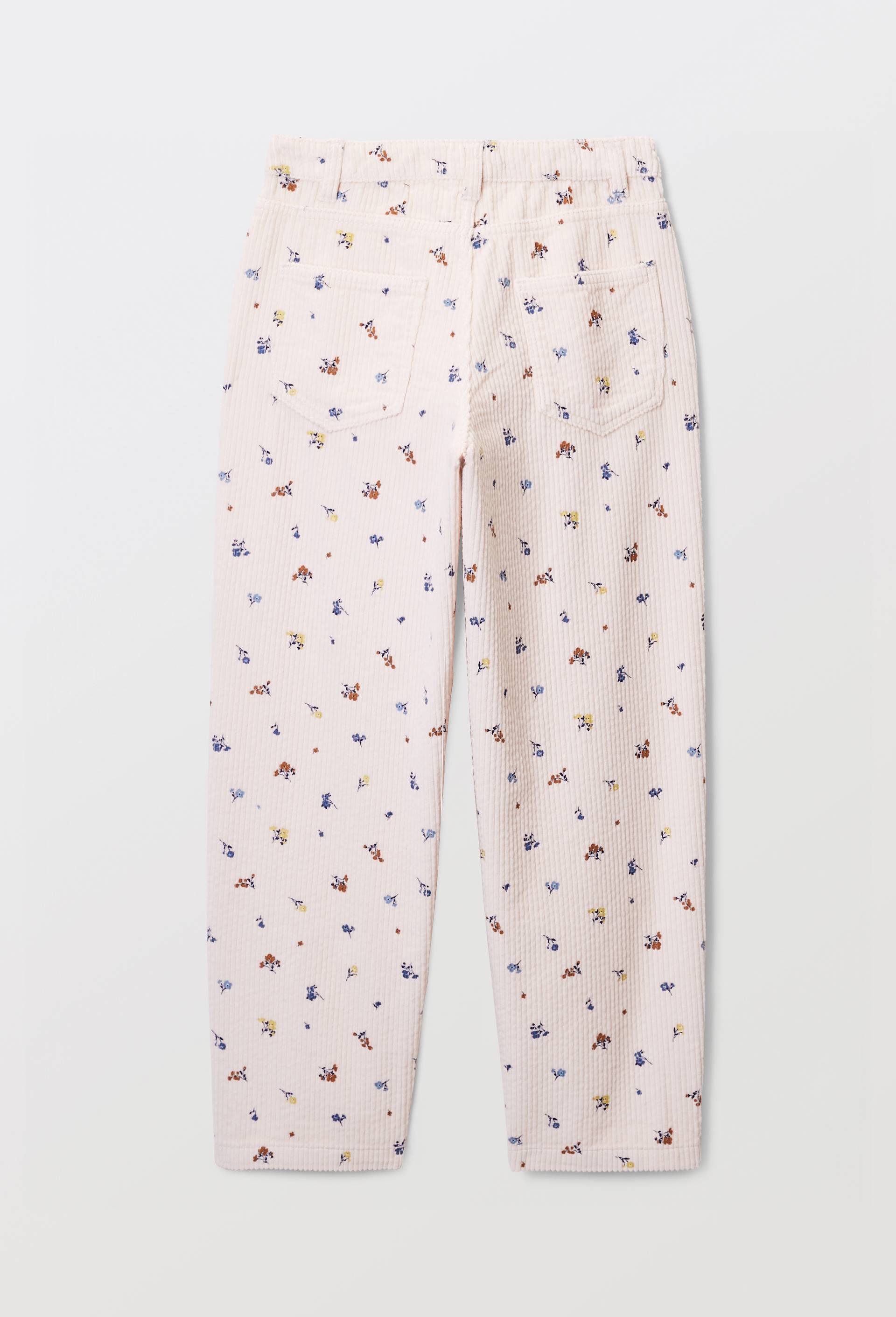 Pantalon en velours c&ocirc;tel&eacute; imprim&eacute;, Beige clair, large image number 3
