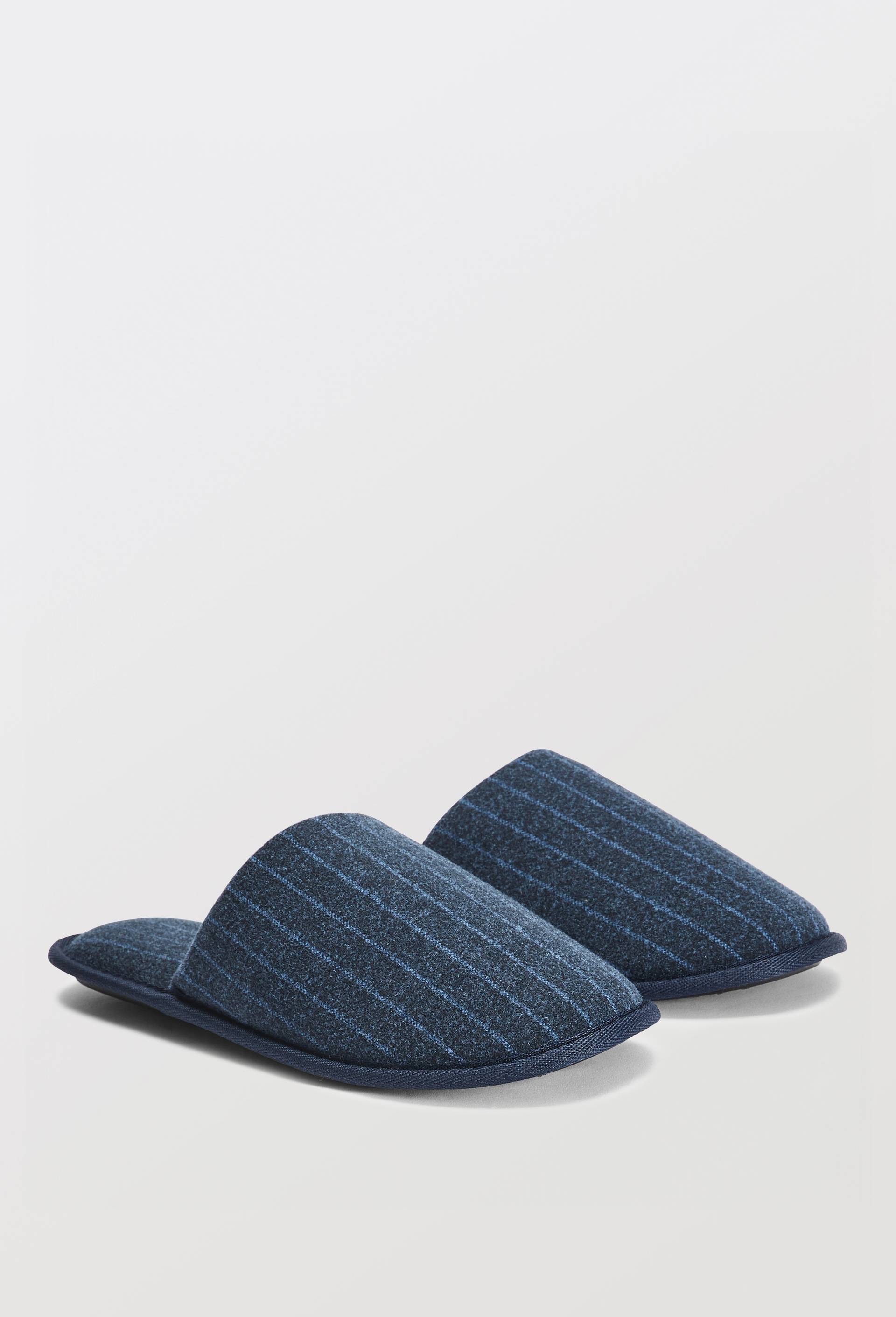 Mules ray&eacute;es, Bleu fonc&eacute;, large image number 0.0