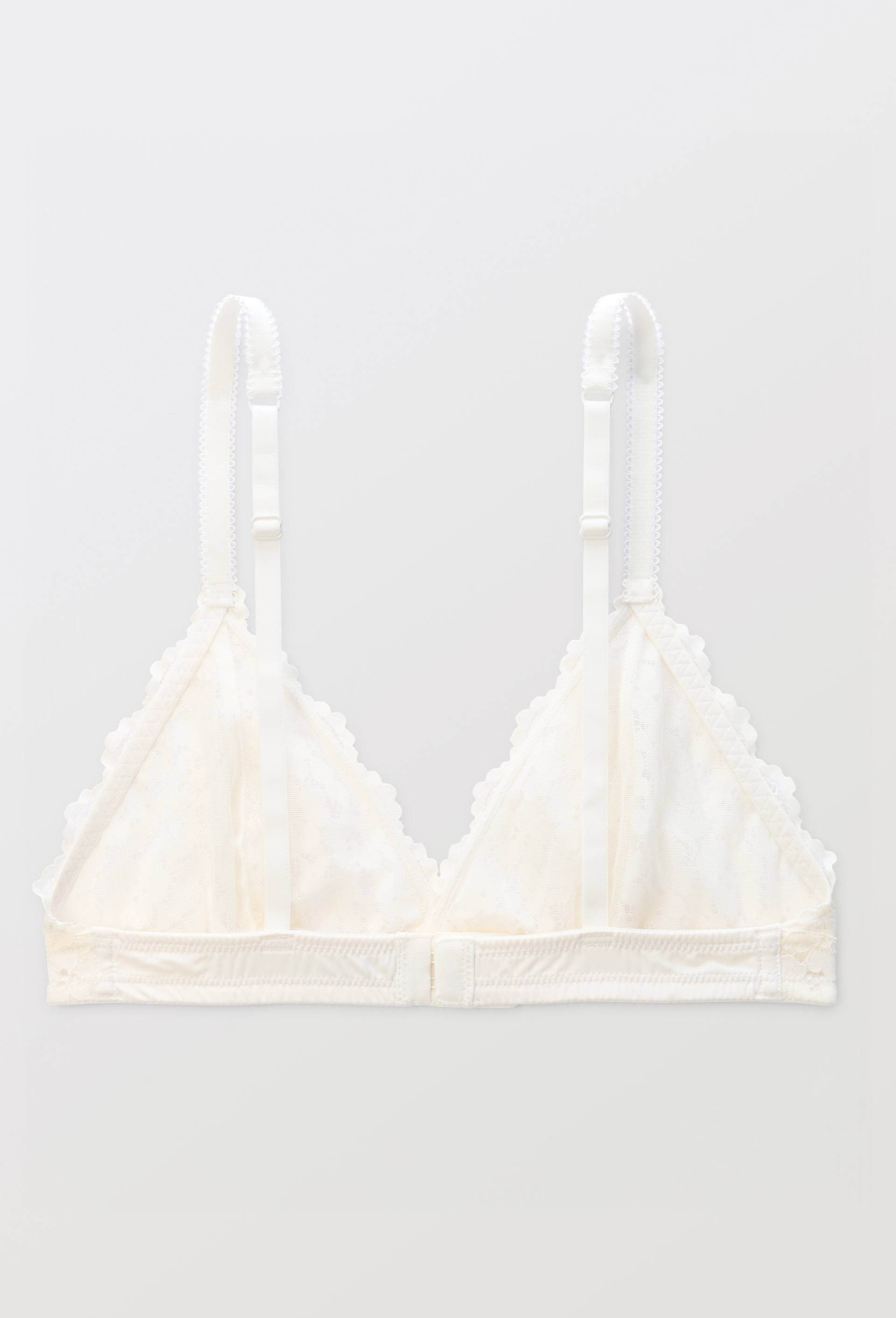Soutien-gorge triangle CAMILLA en dentelle, Ecru, large image number 4