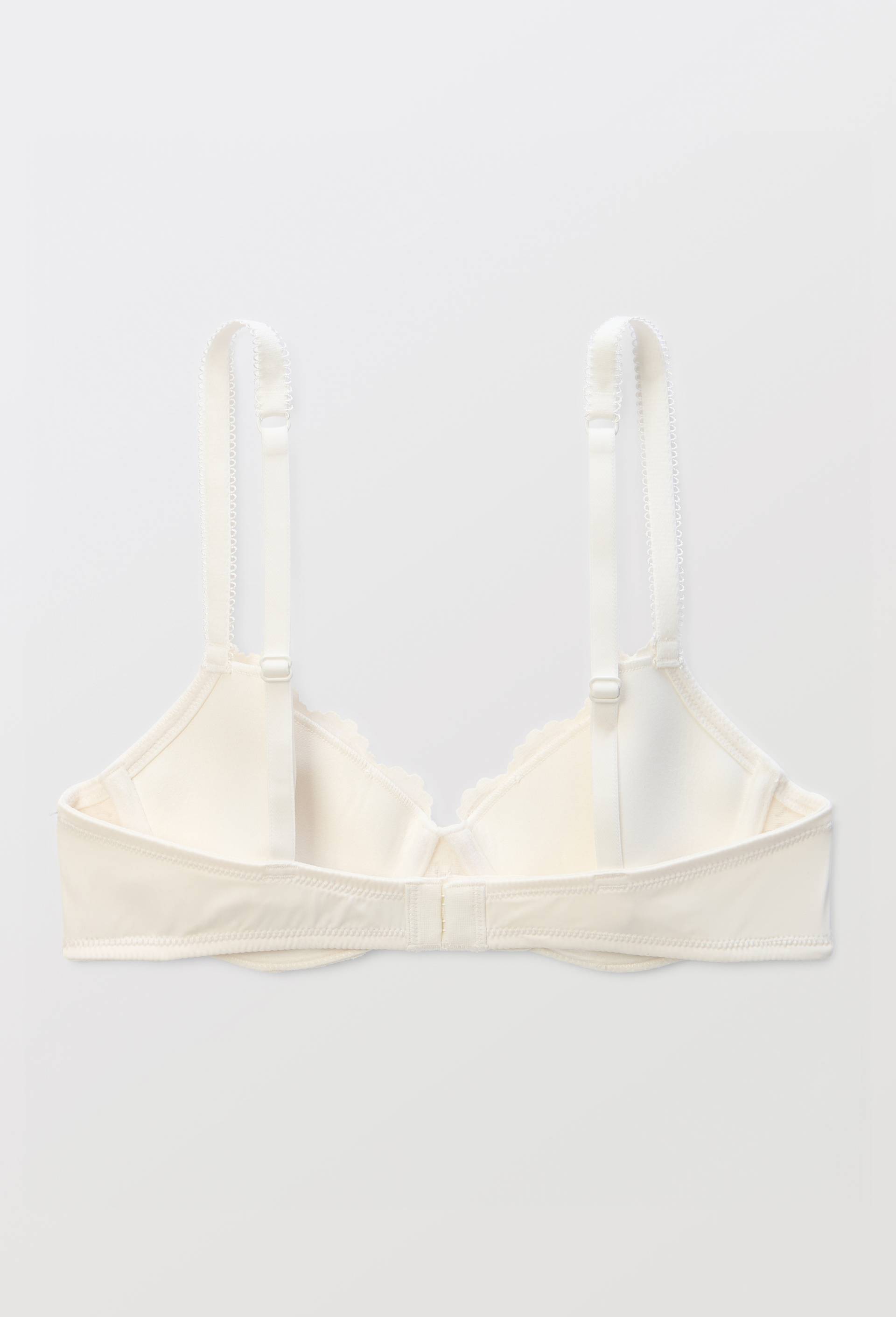 Soutien-gorge corbeille padd&eacute; CAMILLA en dentelle, Ecru, large image number 3