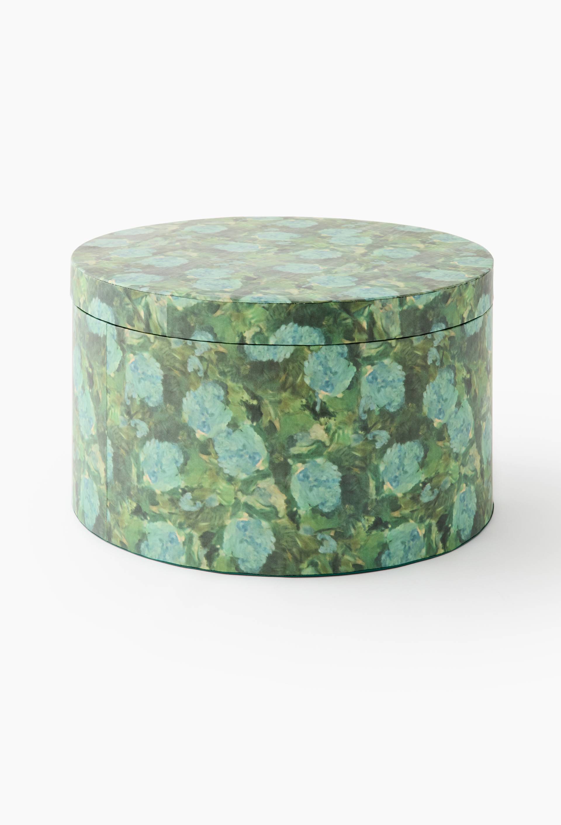 Bo&icirc;te ronde, 35x20cm, en papier - MUSEE D'ORSAY x MONOPRIX, Vert, large image number 0.0