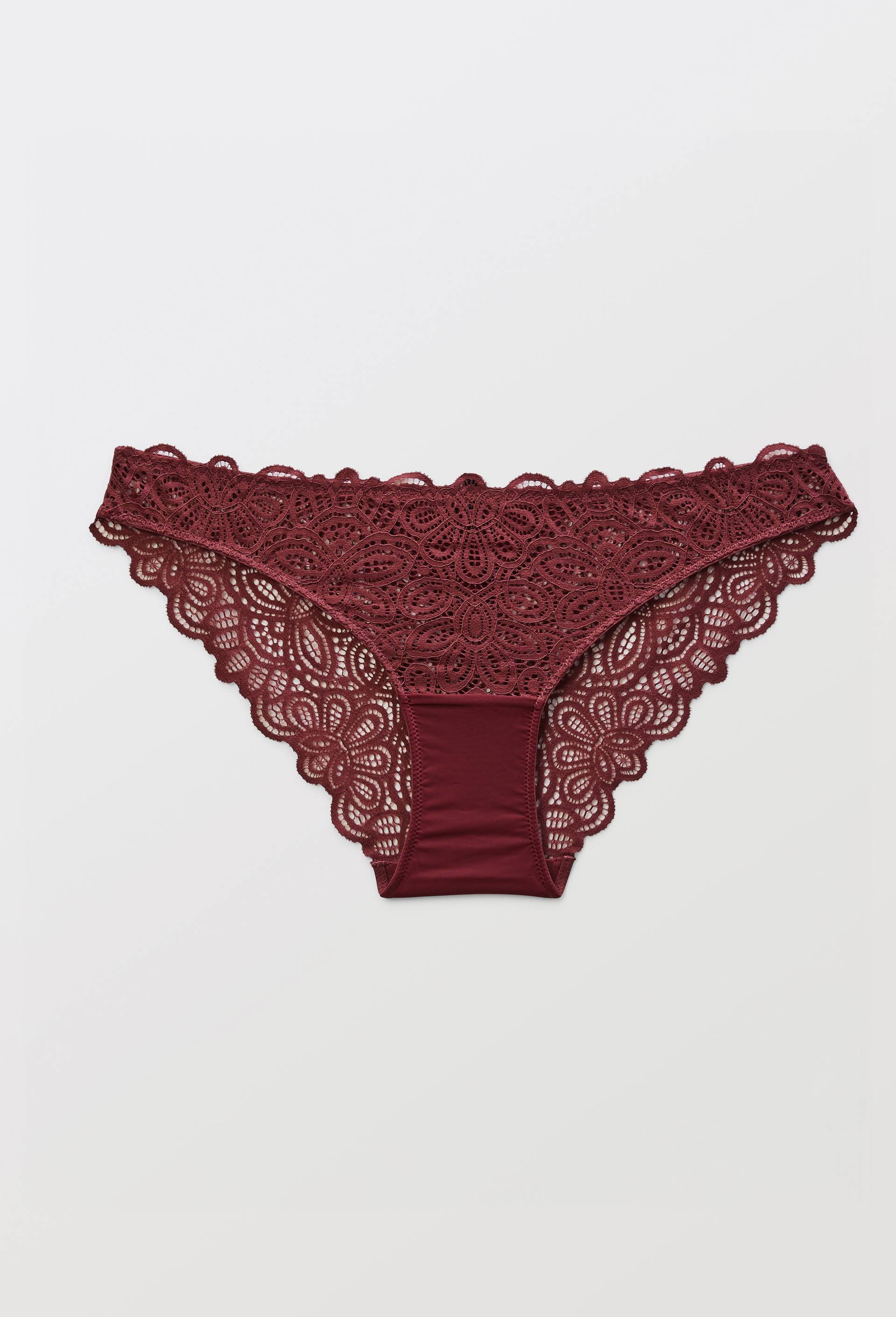 Culotte VERA en dentelle, Rouge fonc&eacute;, large image number 2.0